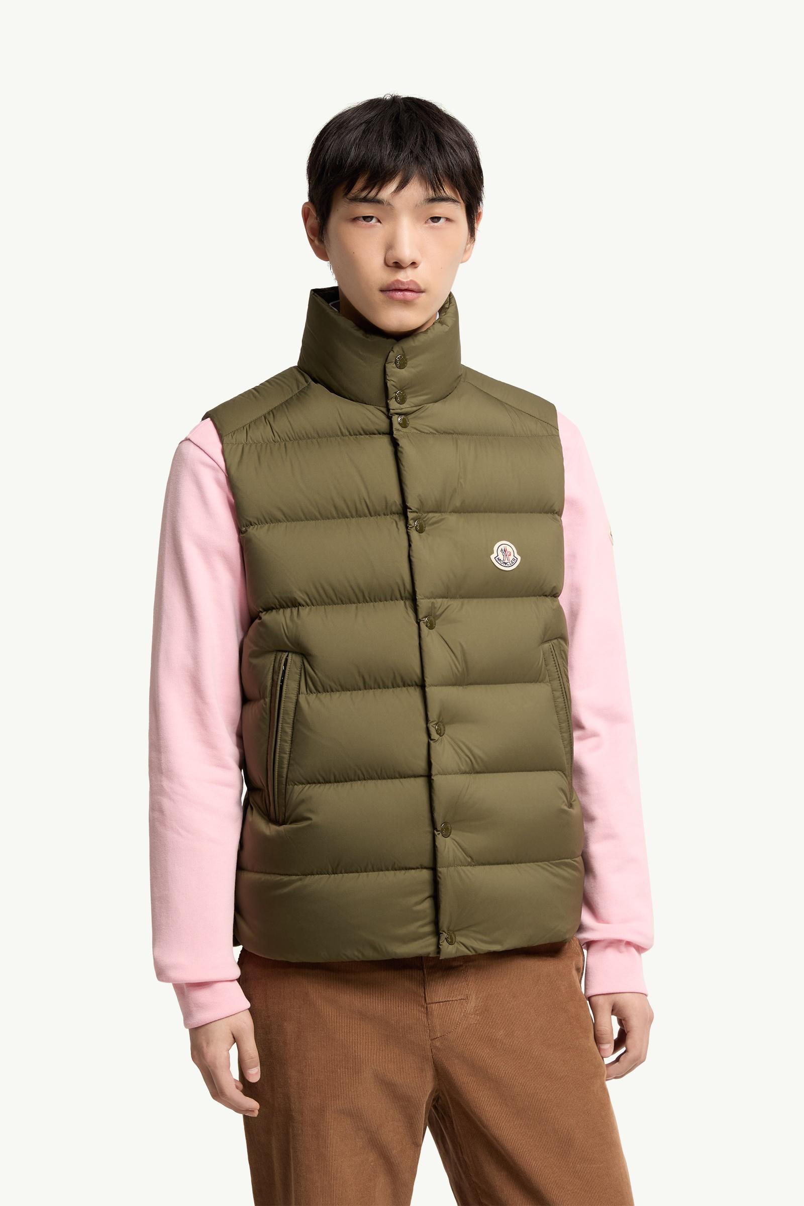 MONCLER オリーブ ダウンベスト Olive Green Tibb Down Vest - Vests for Men | Moncler US