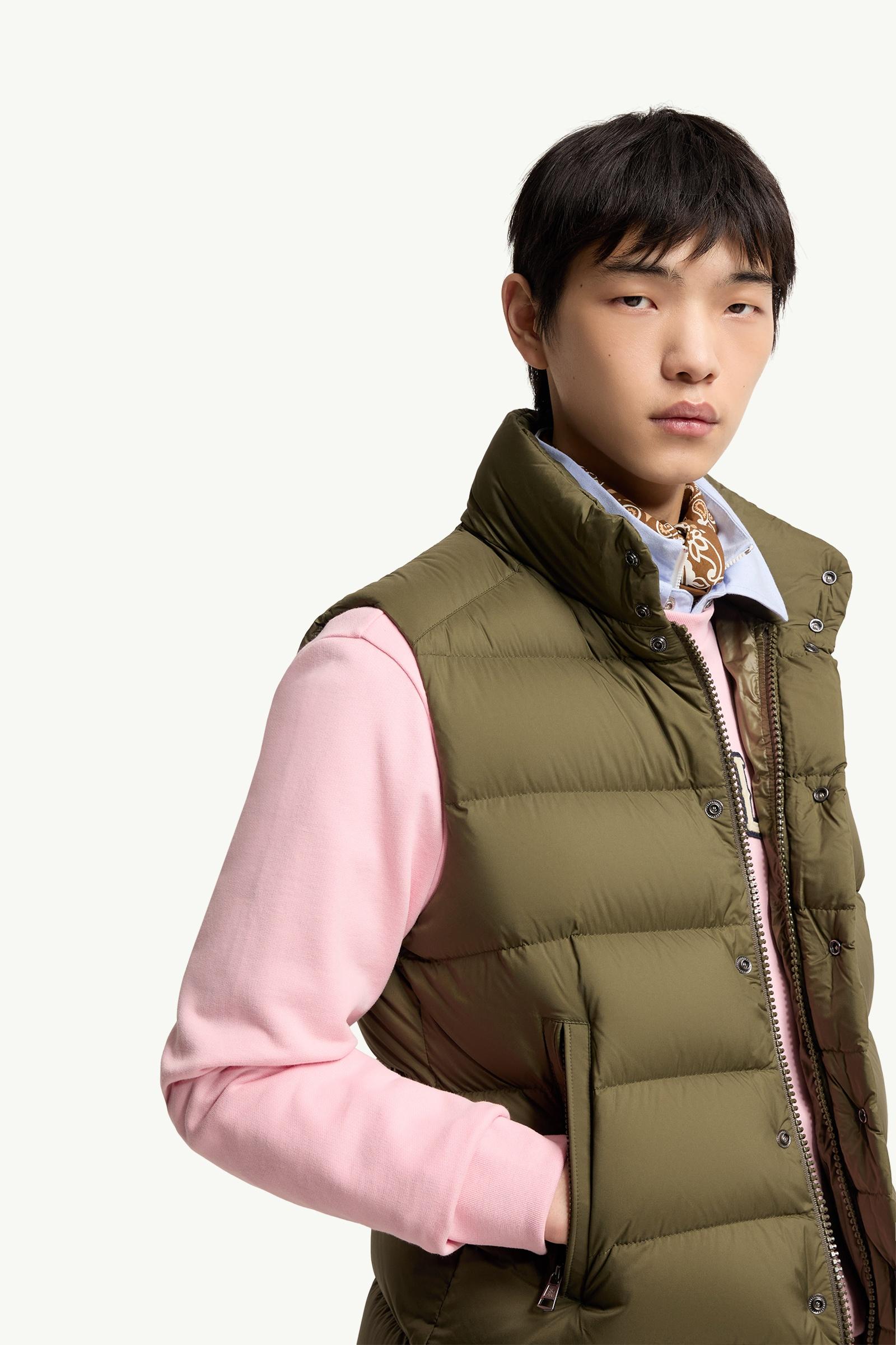 Olive Green Tibb Down Vest - Vests for Men | Moncler US