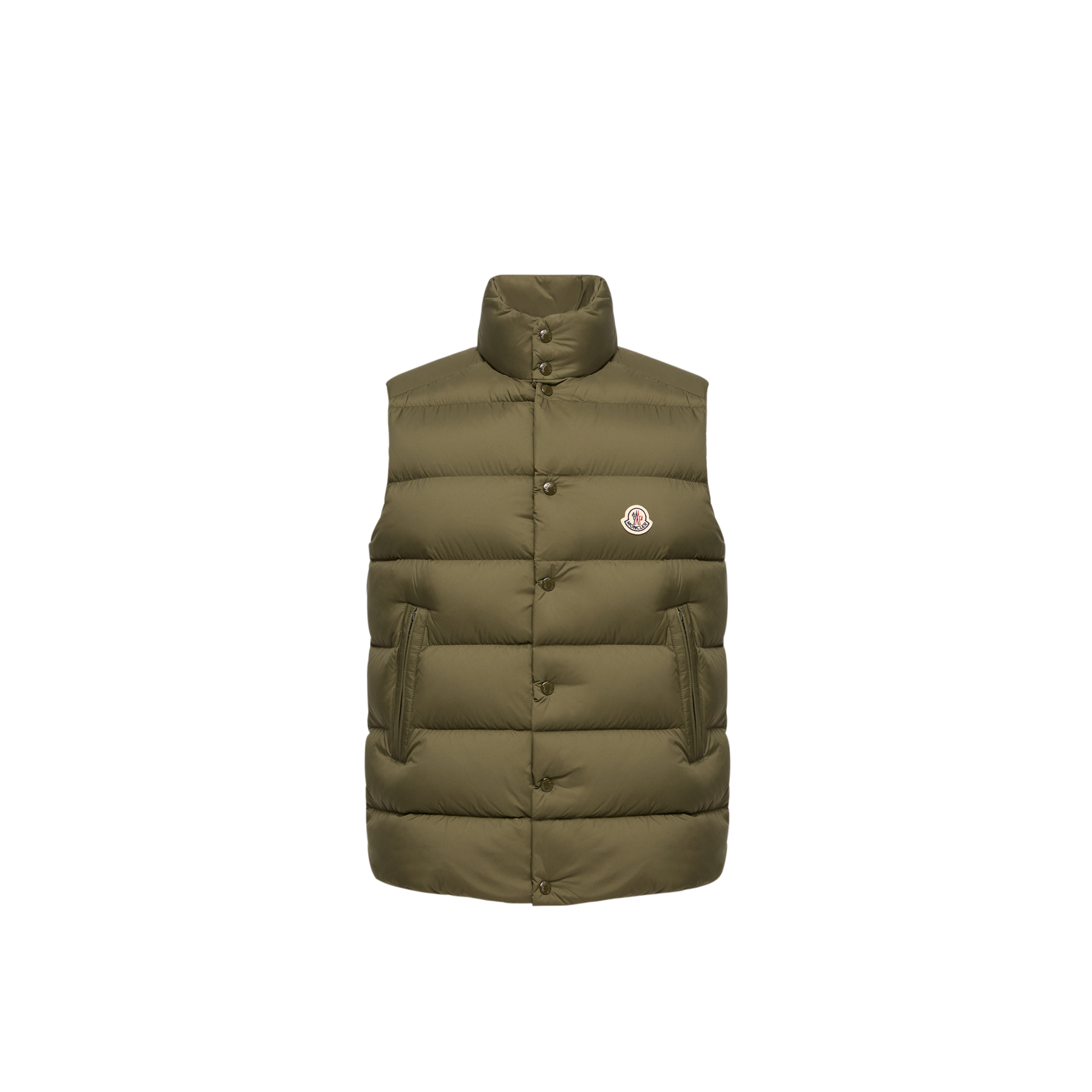 Moncler   Tibb Down Gilet for Men in Green, Size: 46