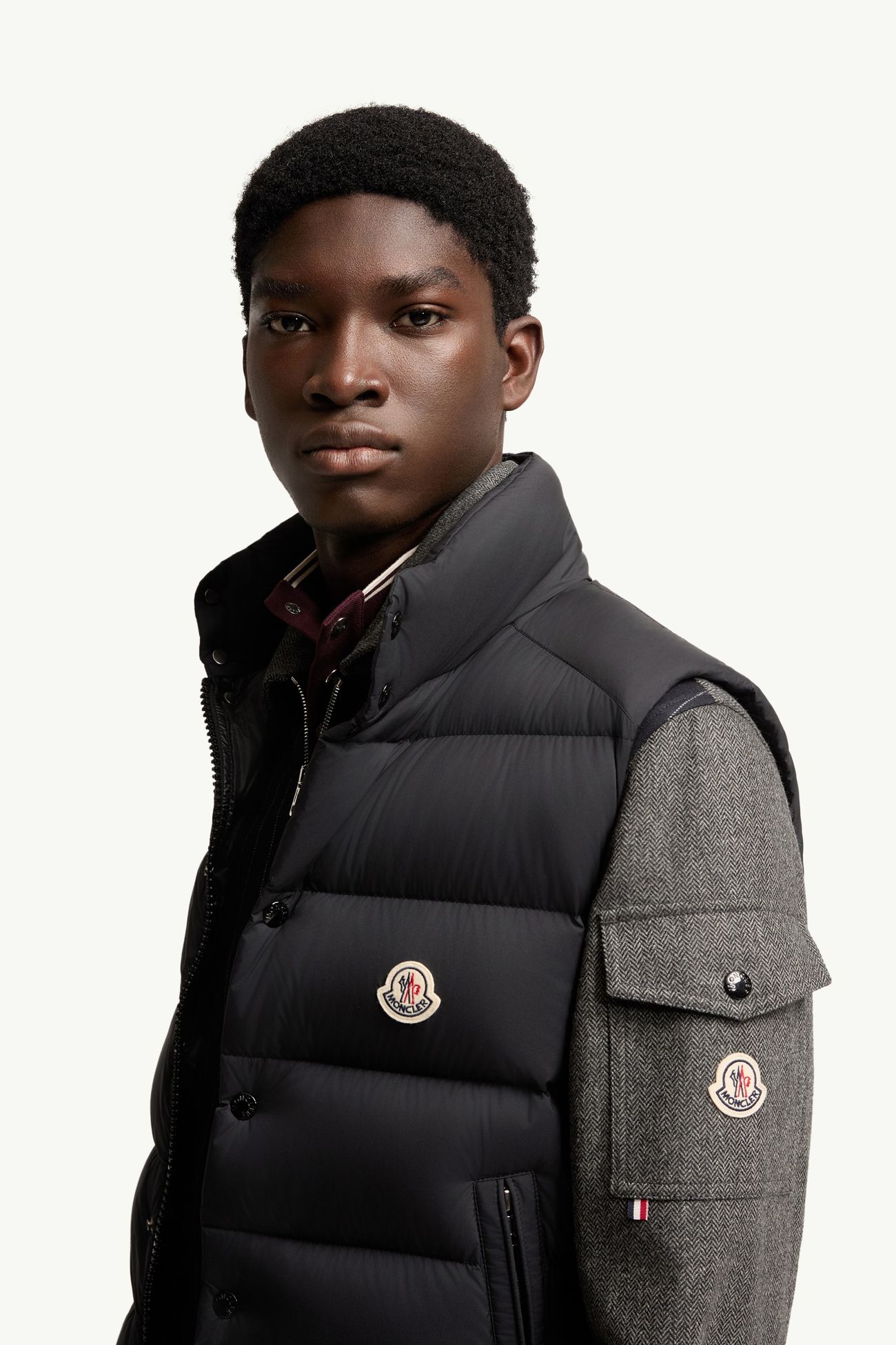 Tibb Daunenweste Herren Schwarz Moncler 1