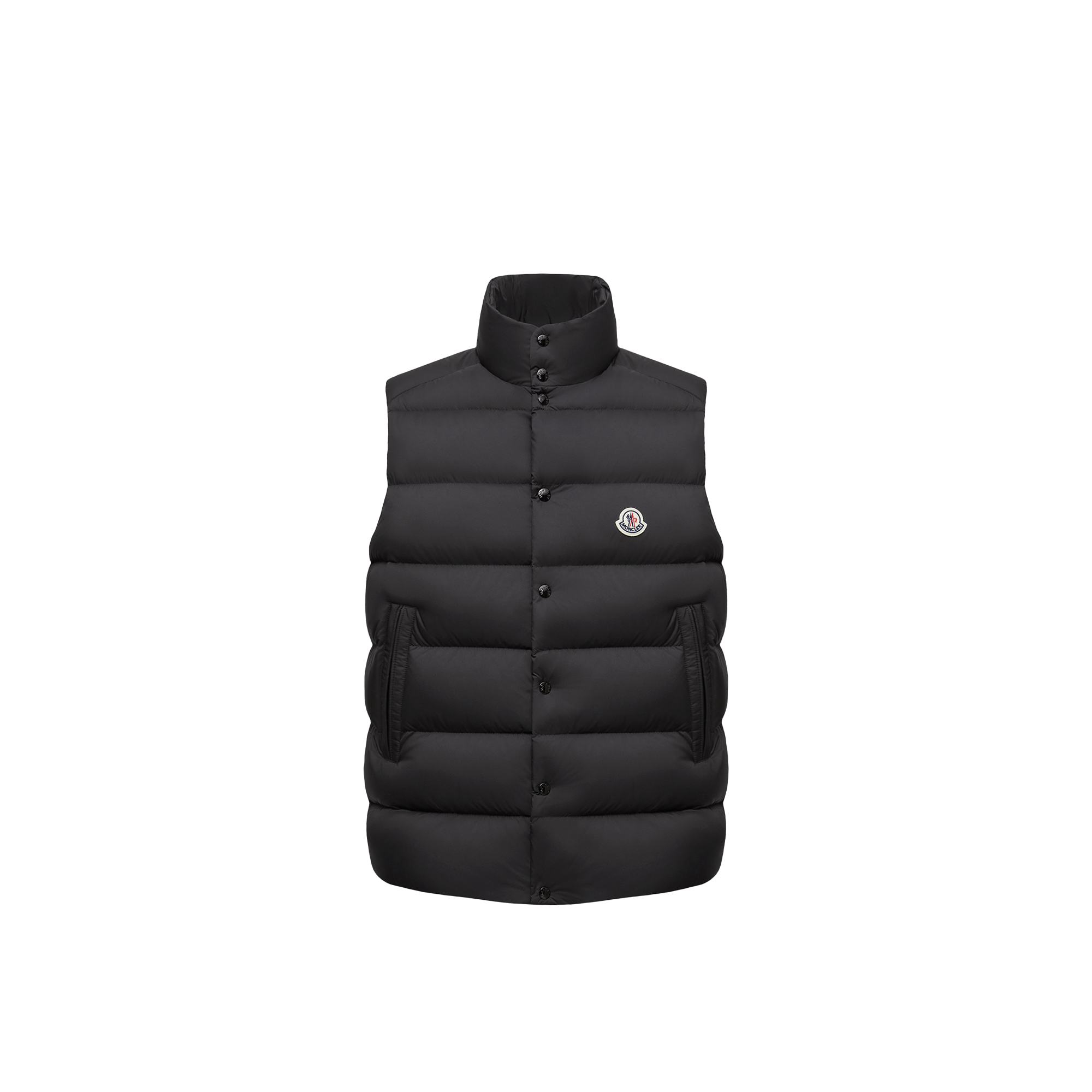Moncler   Tibb Down Gilet for Men in Black, Size: 42