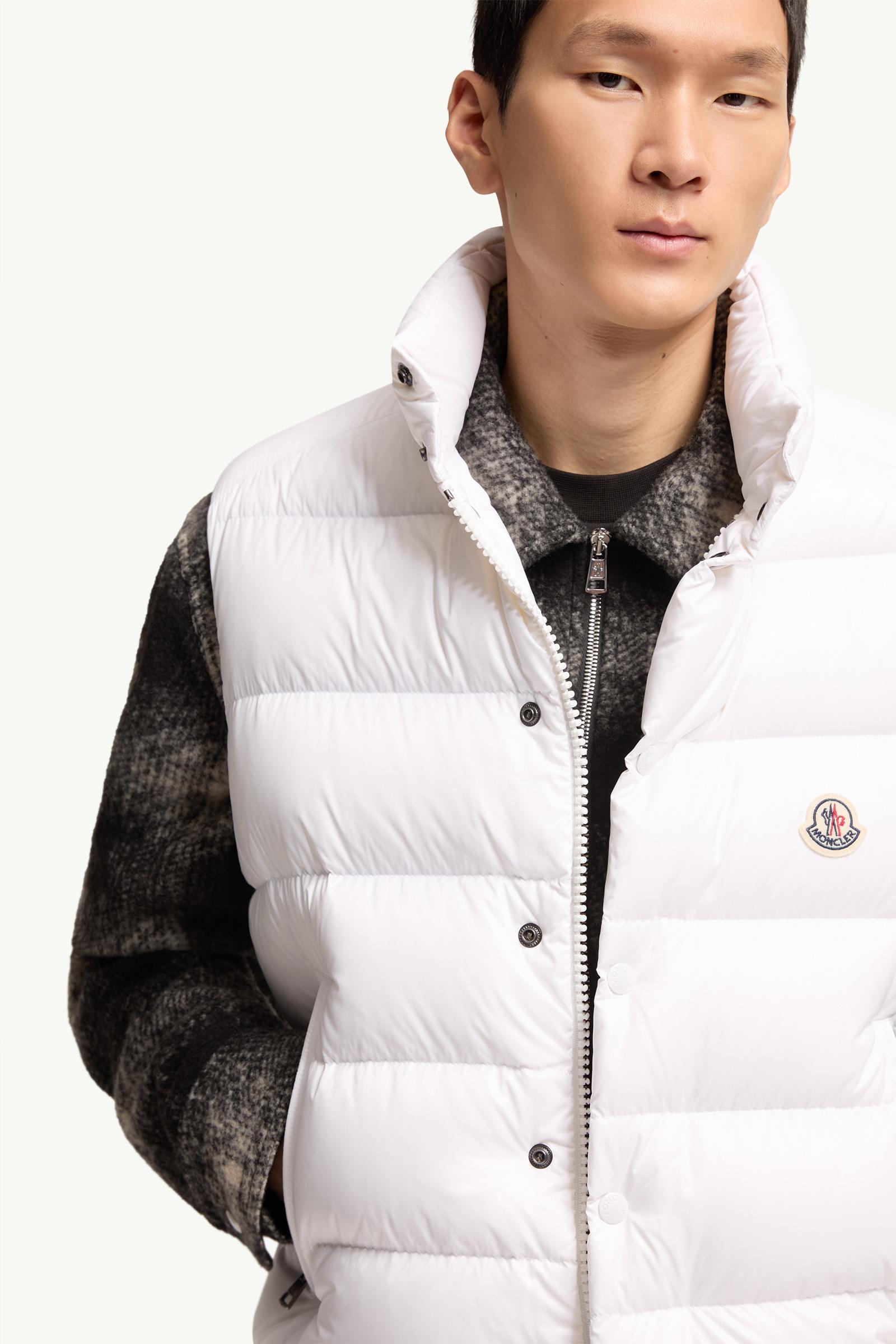 White Tibb Down Vest - Vests for Men | Moncler US