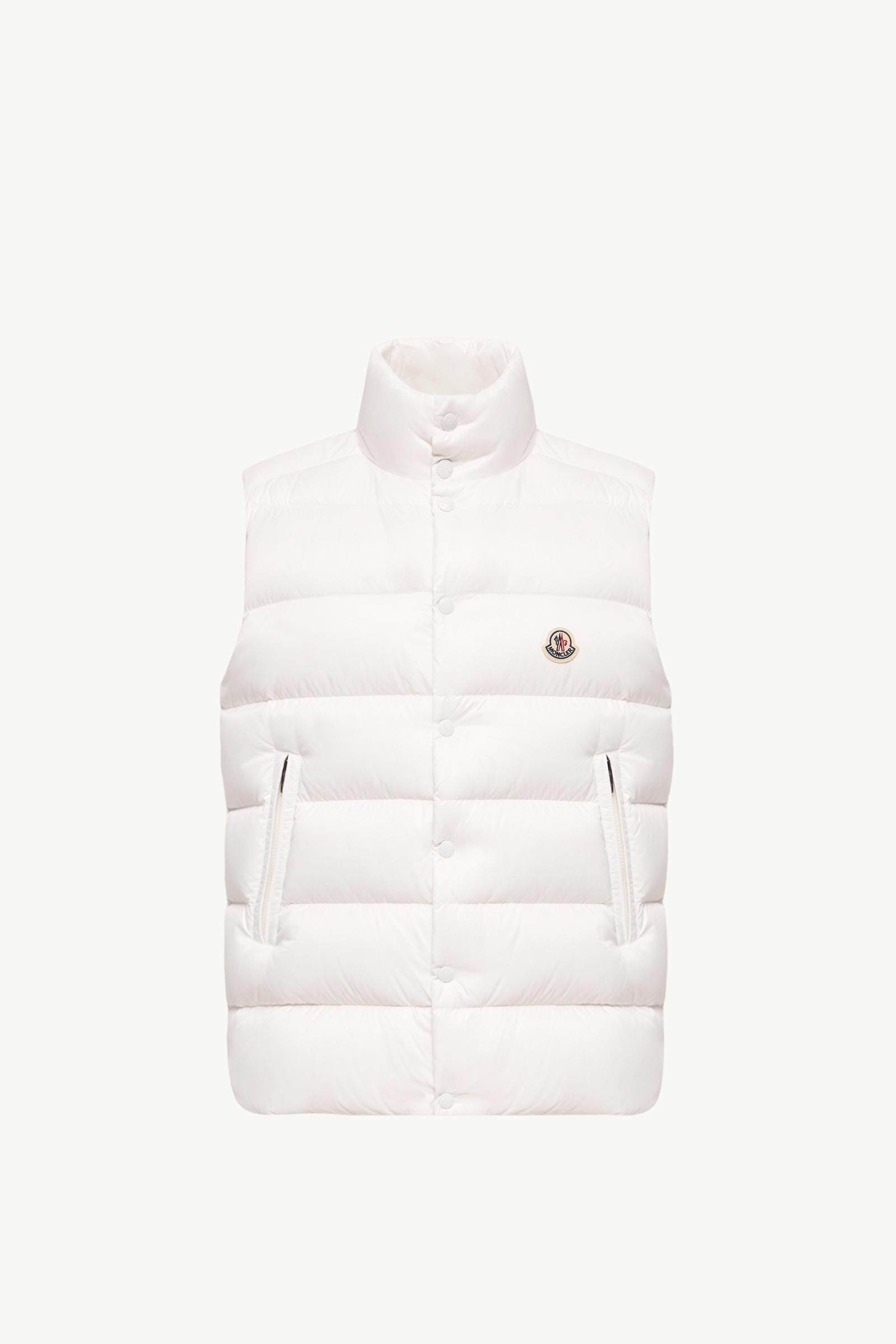 White Tibb Down Vest - Vests for Men | Moncler US