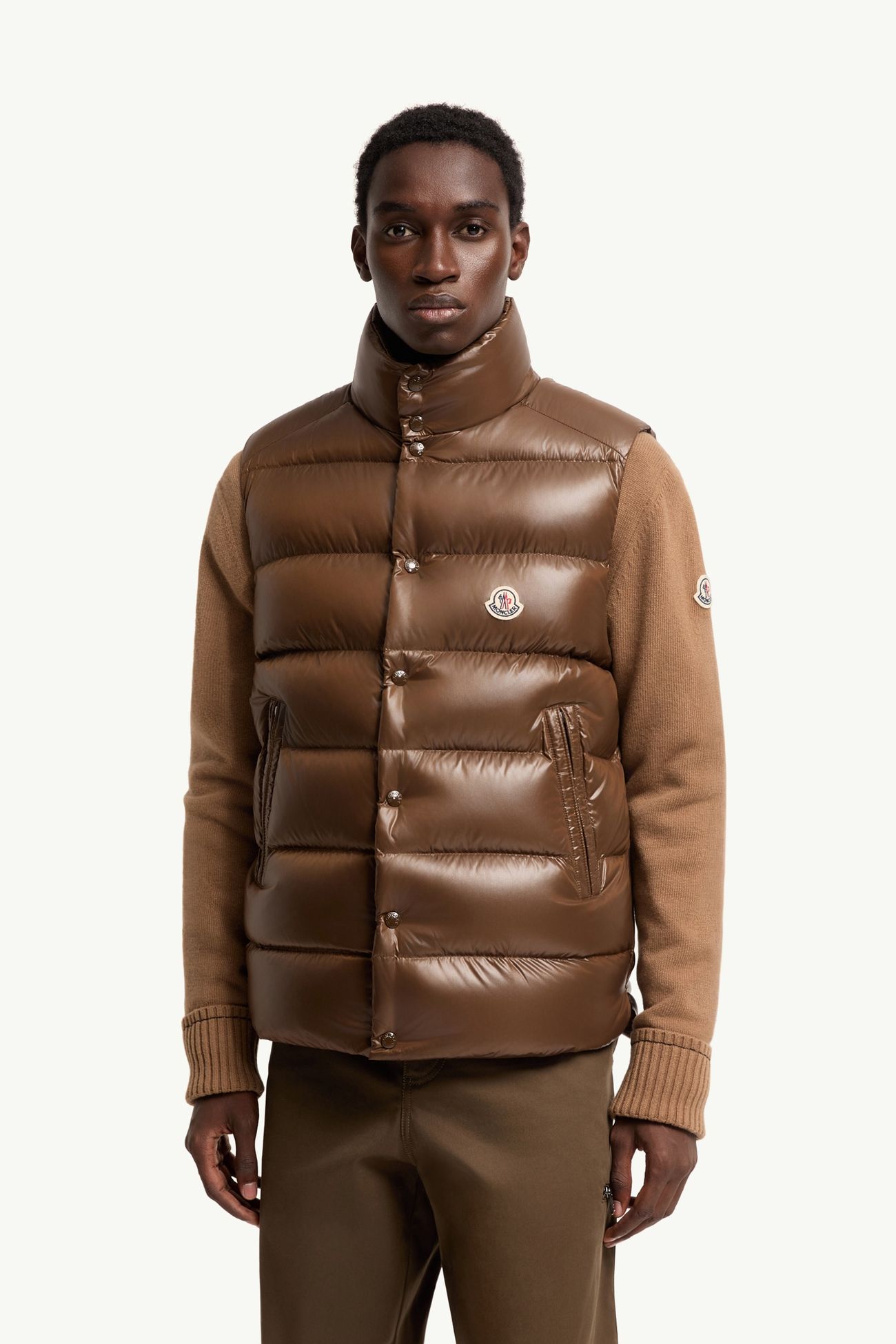 Tibb 다운 베스트 남성 브라운 Moncler 3