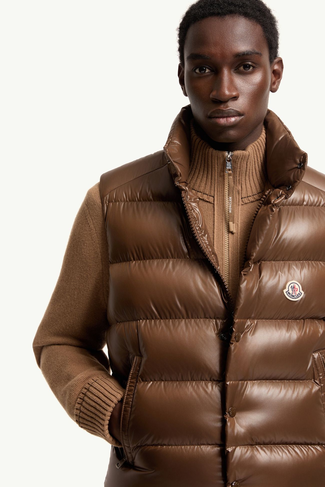 Doudoune sans manches Tibb Hommes Marron Moncler 5