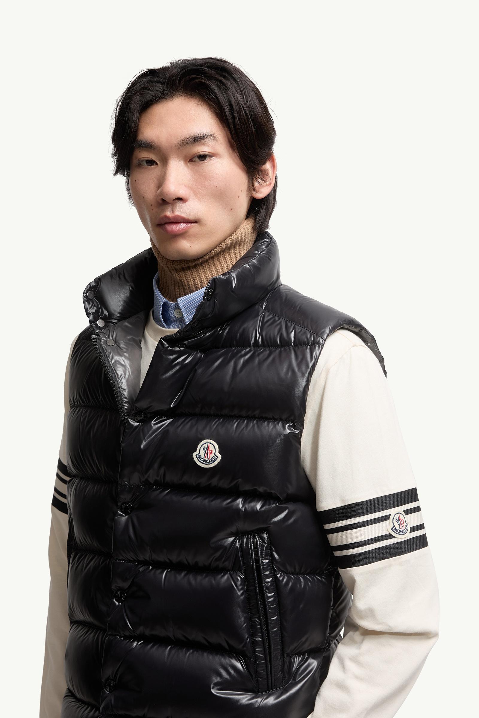 Black Tibb Down Gilet - Vests for Men | Moncler AT