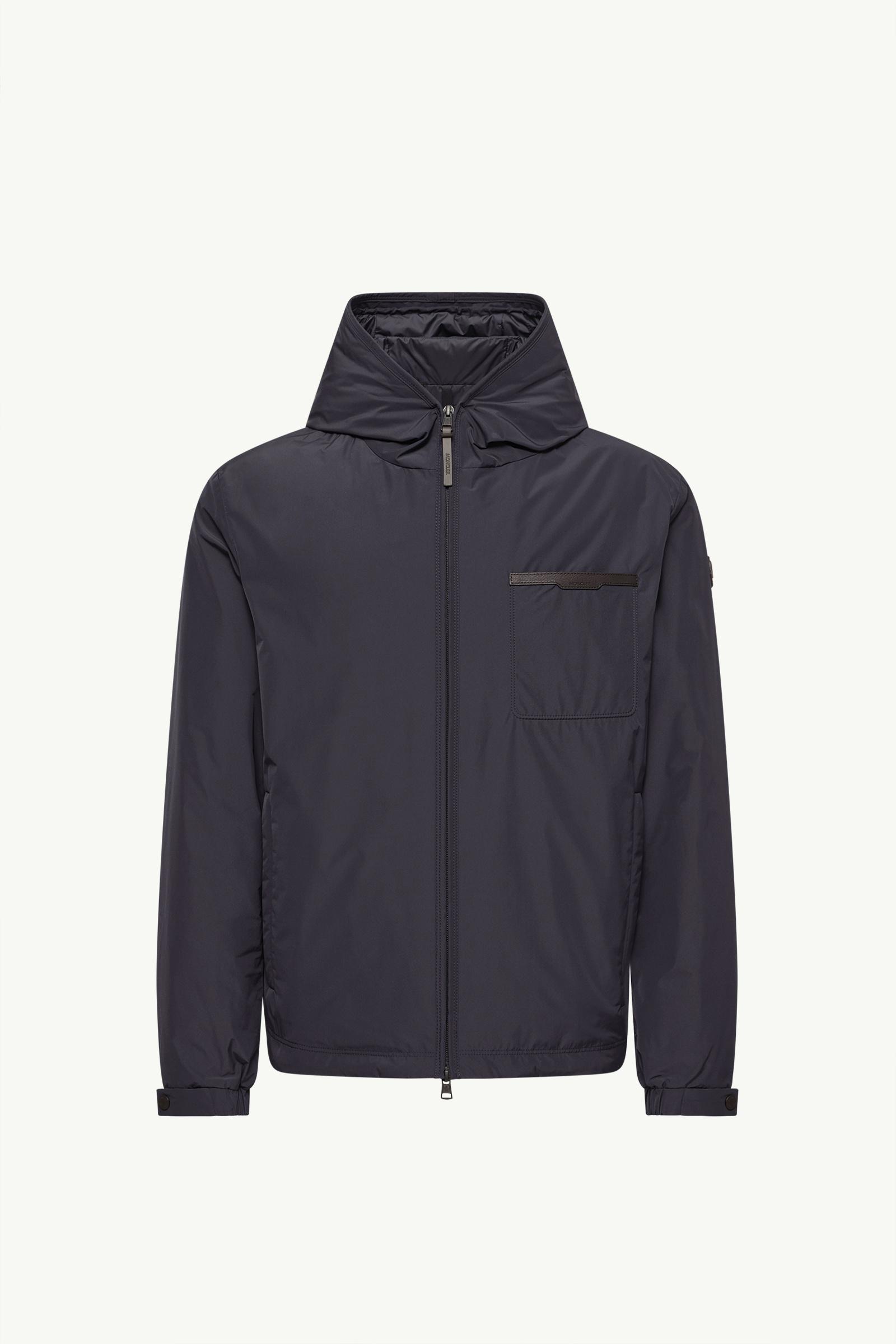 Austerin Hooded Short Down Jacket Men Navy Blue Moncler, 1 of 0