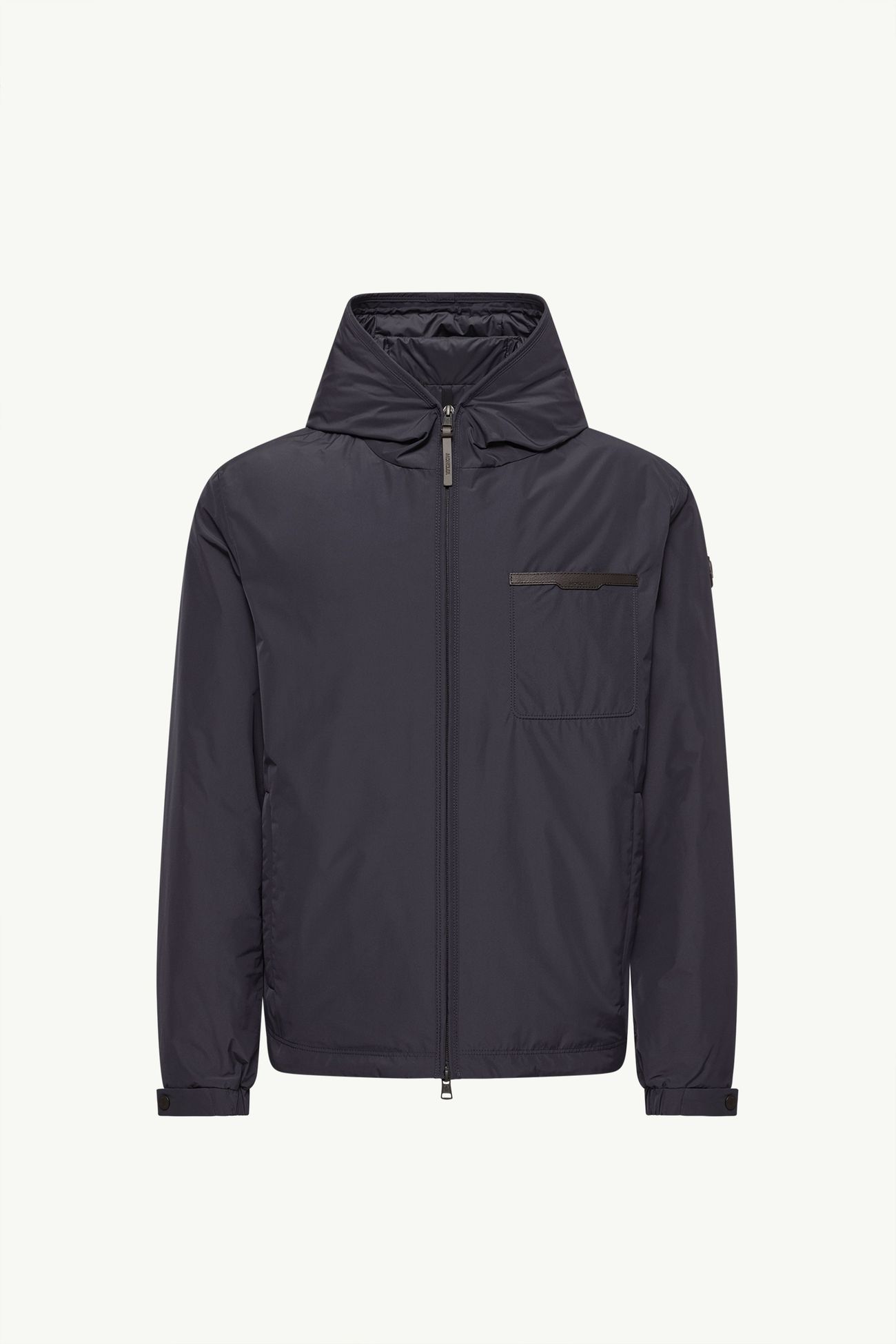 Austerin Hooded Short Down Jacket Men Navy Blue Moncler 2