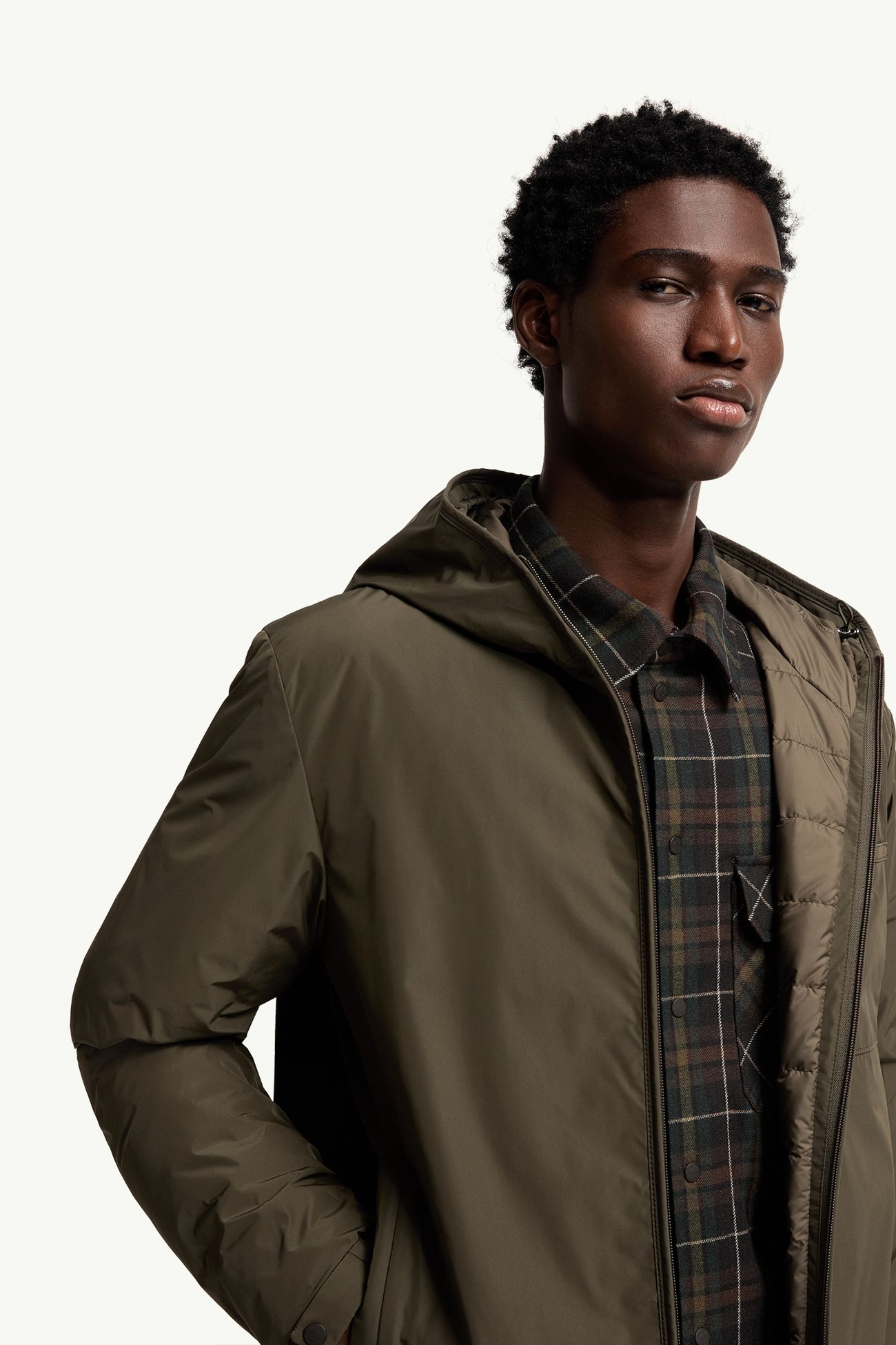 Austerin連帽短身羽絨外套 男士 橄欖綠色 Moncler 5