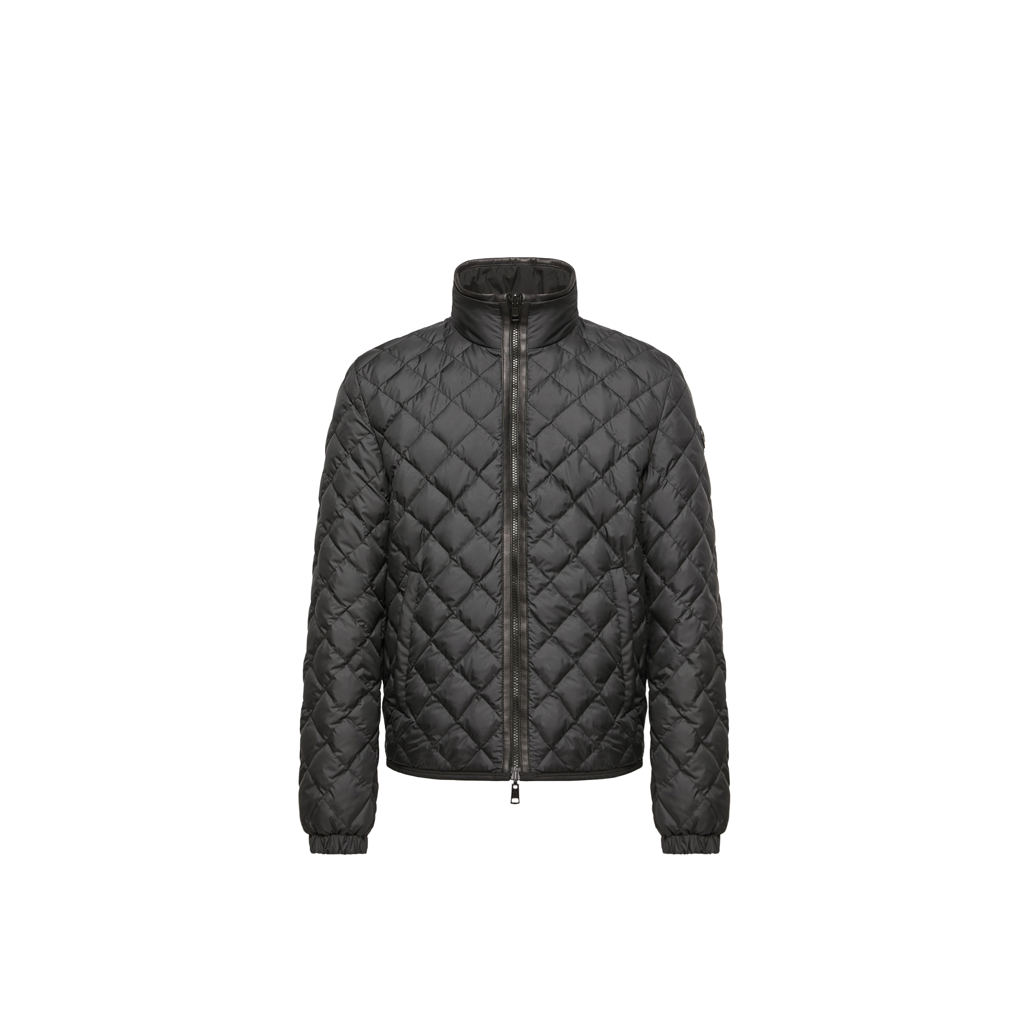 Moncler   Delviane Reversible Diamond-Quilted Down Jacket for Men in Black, Size: 38
