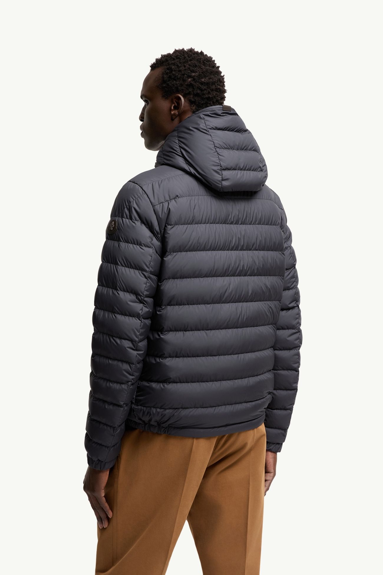 Solienn Hooded Short Down Jacket Men Dark Blue Moncler 4