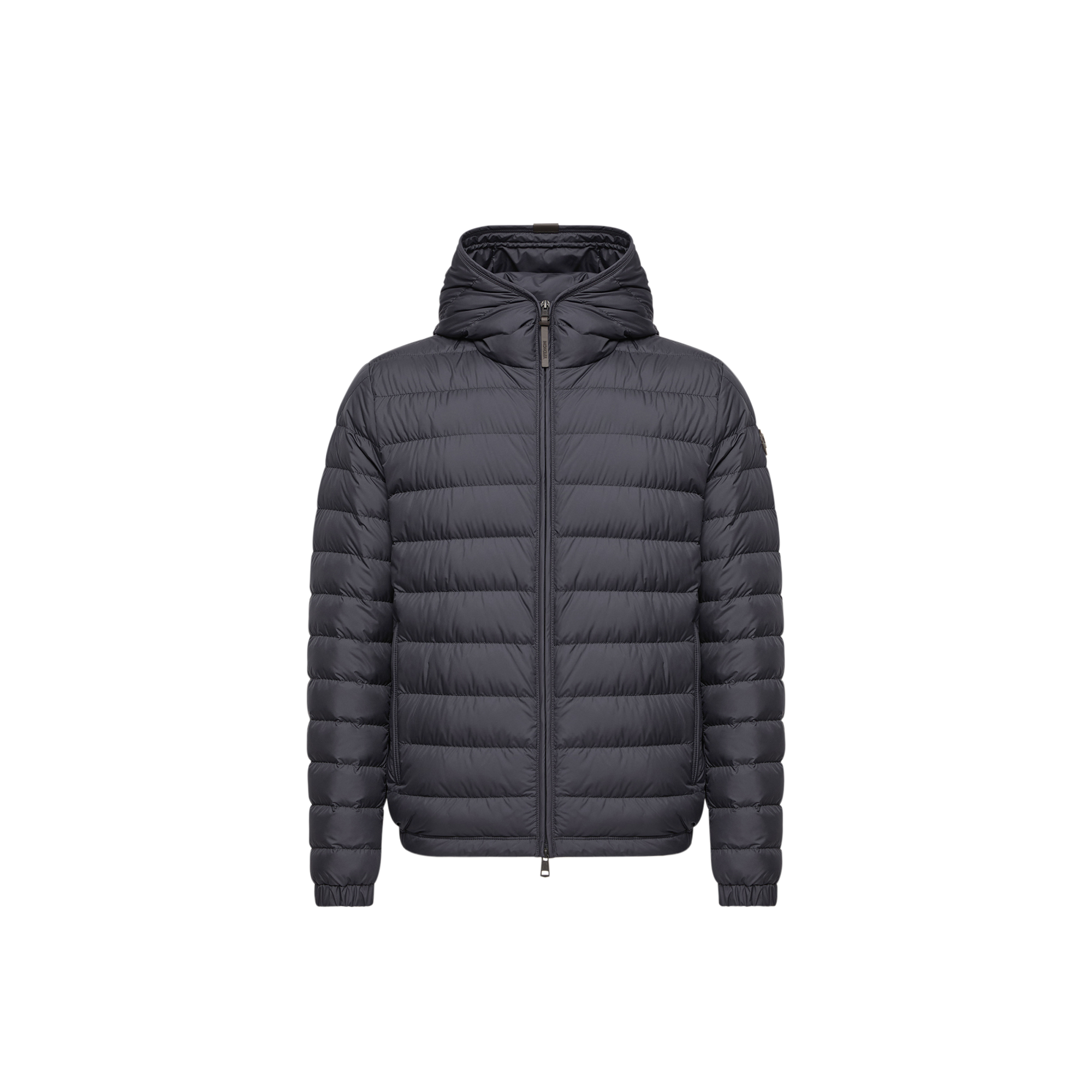 Moncler   Solienn Hooded Short Down Jacket for Men in Blue, Size: 44