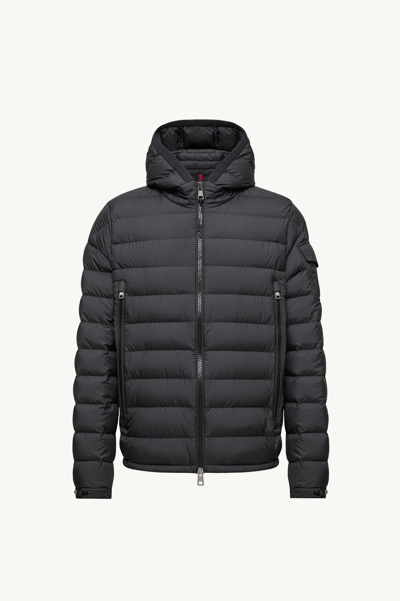 Galion Hooded Short Down Jacket Men Black Moncler 2