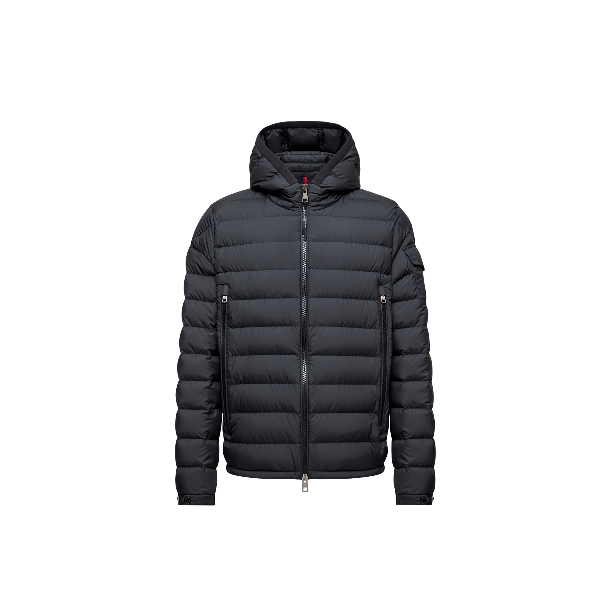 Moncler   Galion Hooded Short Down Jacket for Men in Black, Size: 42