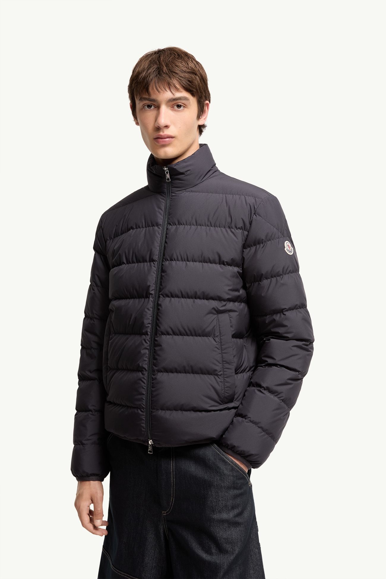 Piumino corto Baudinet Uomo Blu Navy Moncler 3