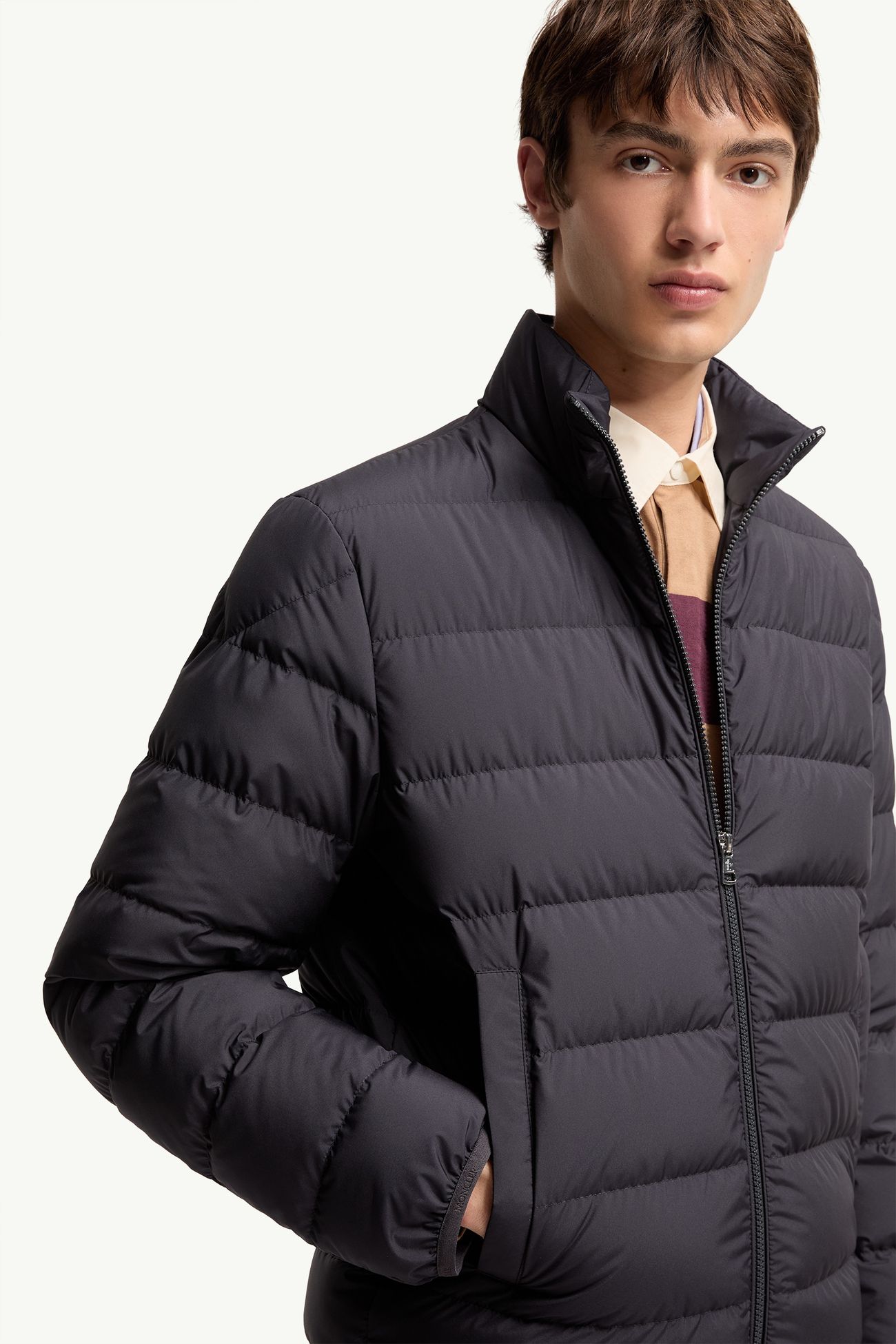 Piumino corto Baudinet Uomo Blu Navy Moncler 5