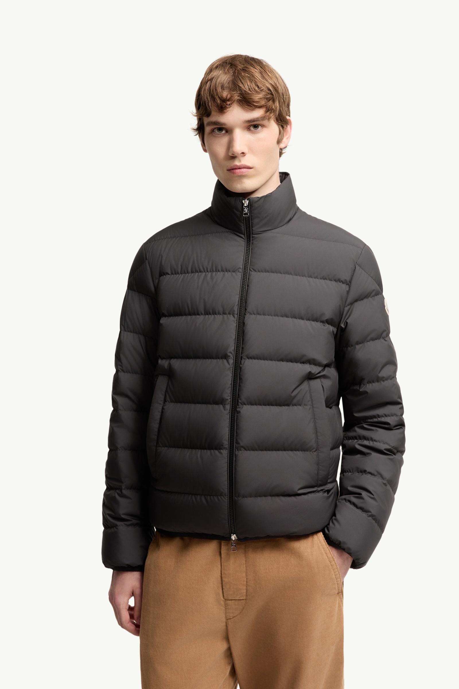 Black Baudinet Short Down Jacket - Short Down Jackets for Men