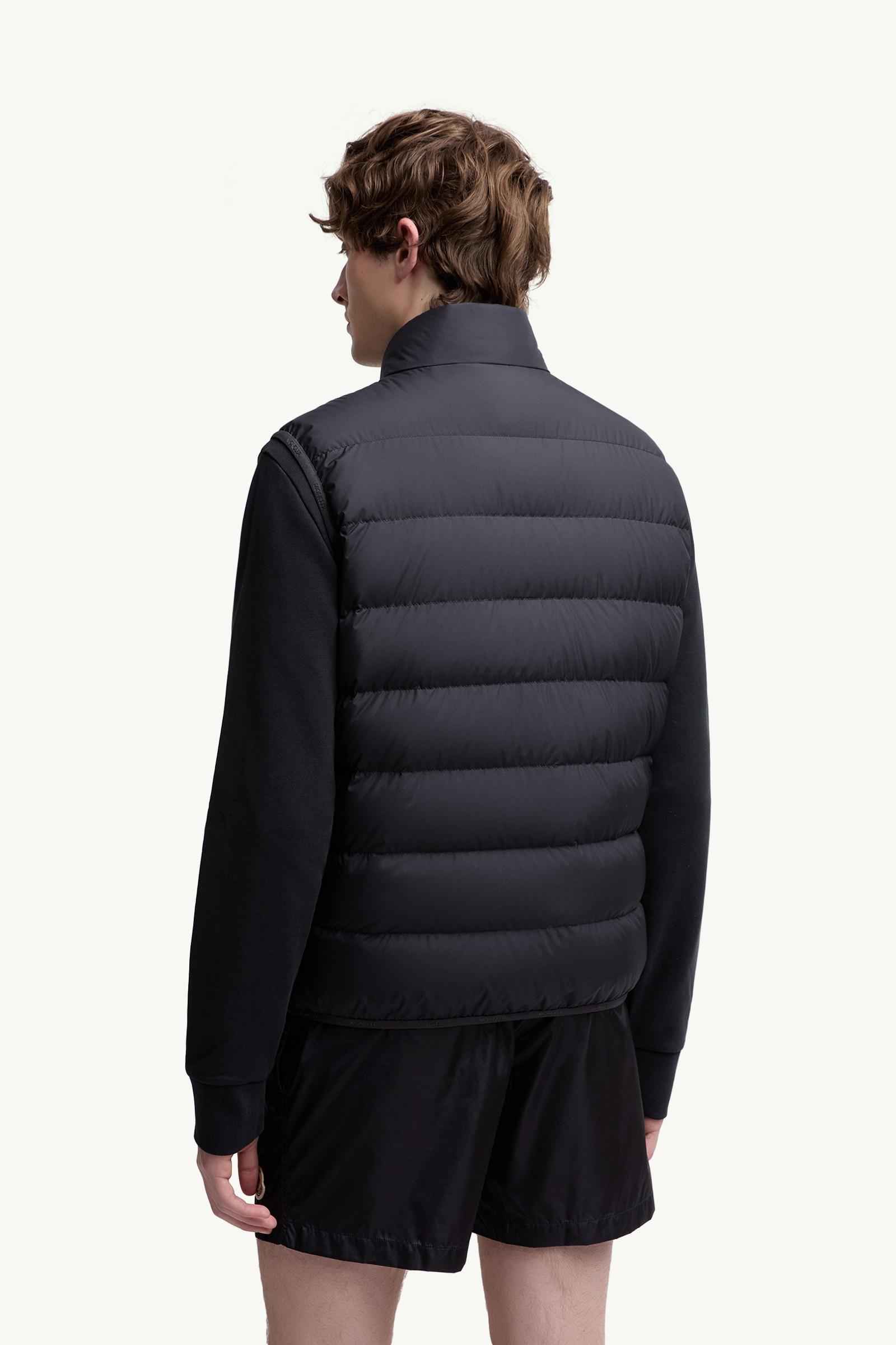 Navy Blue Contrin Down Vest - Vests for Men | Moncler US