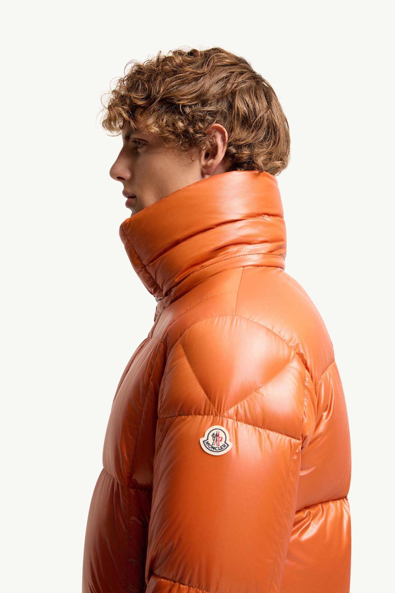 Parana kurze Daunenjacke mit Kapuze Herren Orange Moncler 1