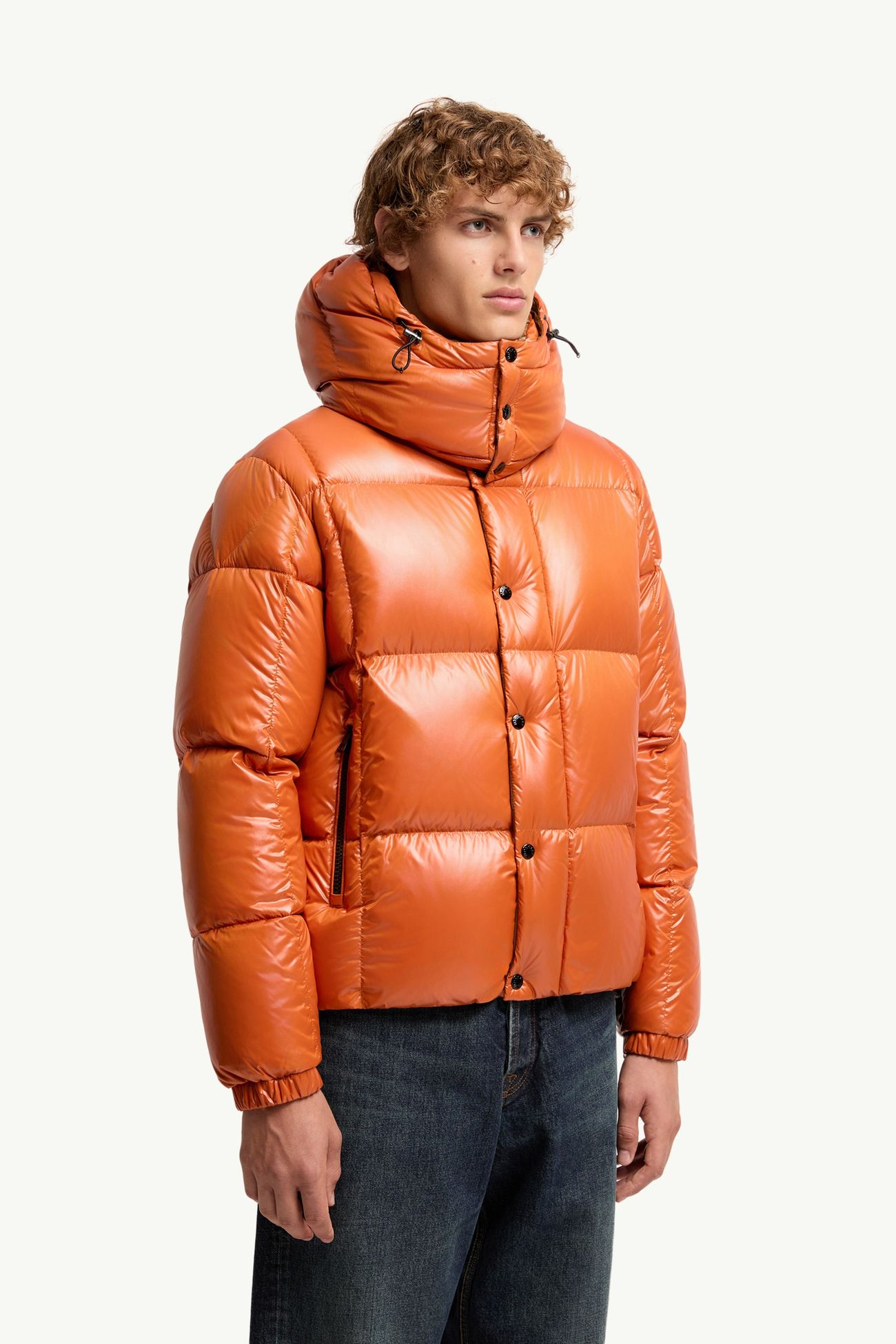 Parana kurze Daunenjacke mit Kapuze Herren Orange Moncler 3