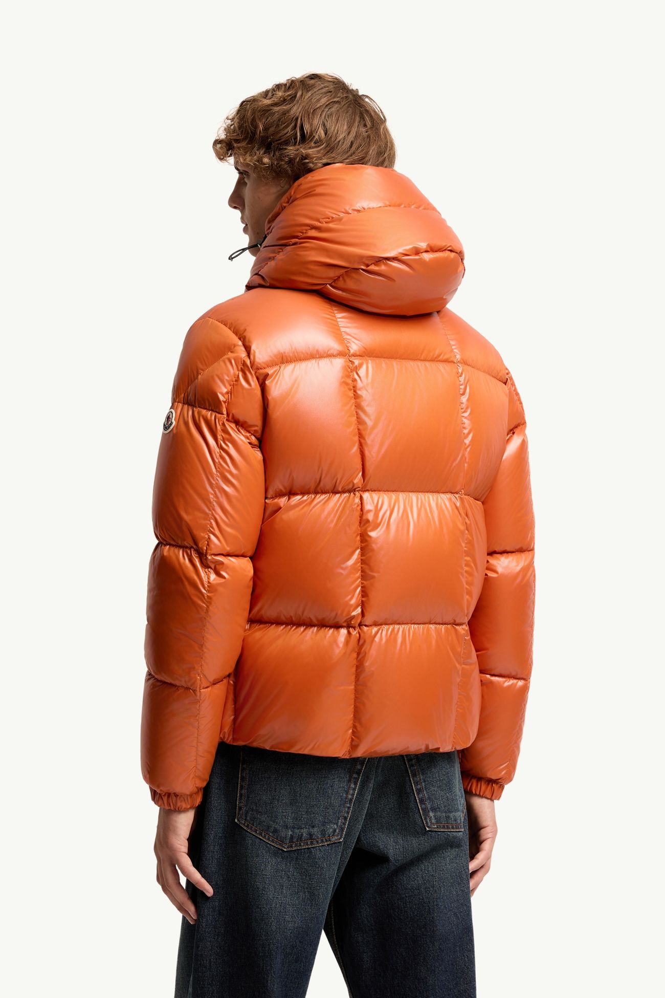 Parana kurze Daunenjacke mit Kapuze Herren Orange Moncler 4