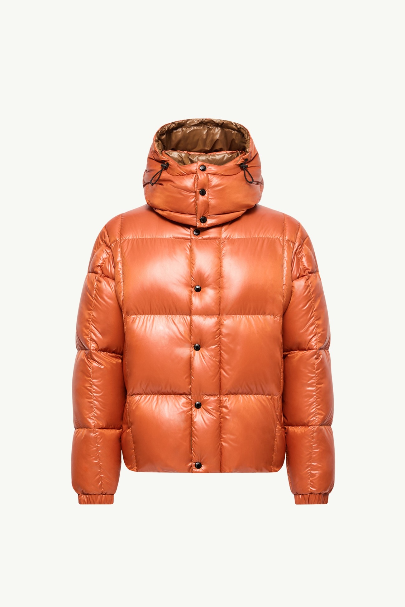 Parana Hooded Short Down Jacket Men Orange Moncler 2