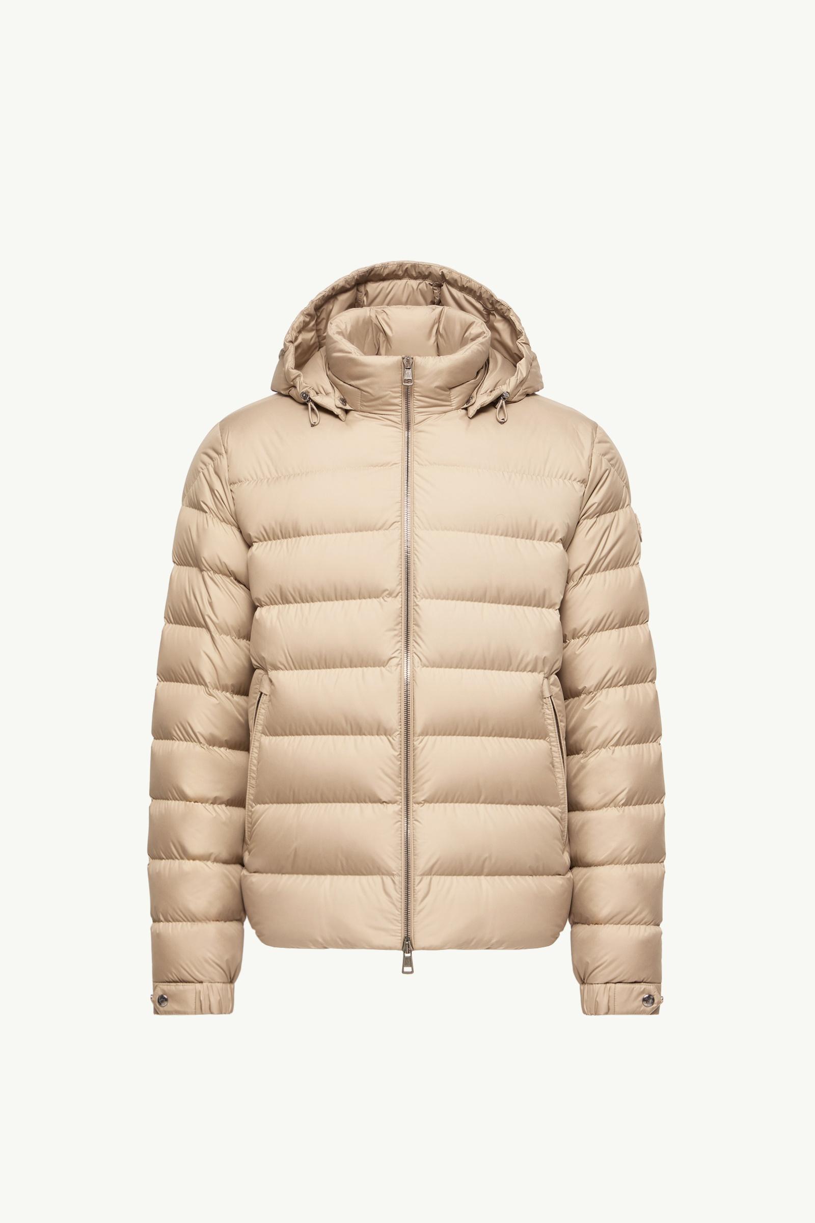 Beige Arneb Hooded Short Down Jacket - Short Down Jackets for Men