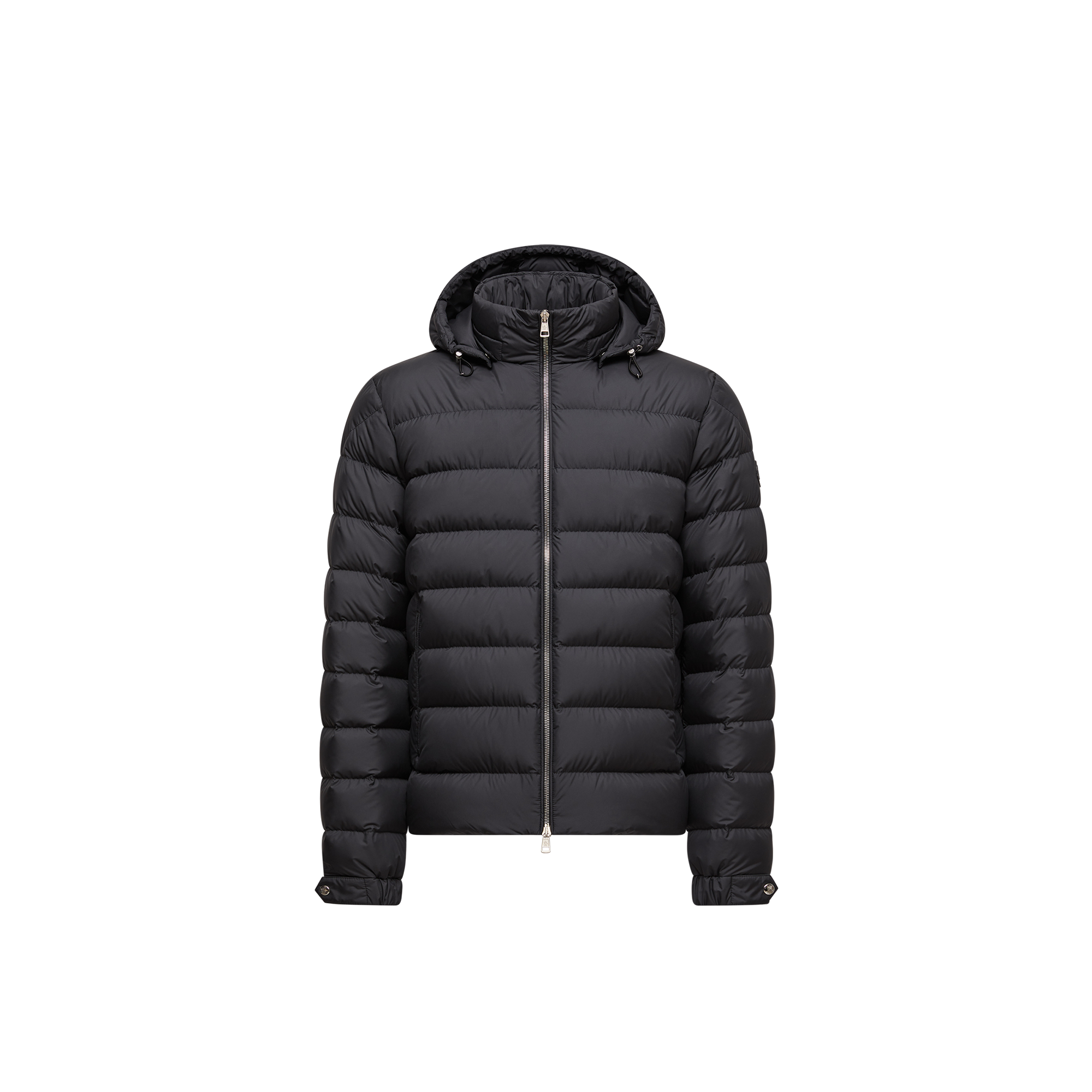 Moncler   Arneb Hooded Short Down Jacket for Men in Black, Size: 48