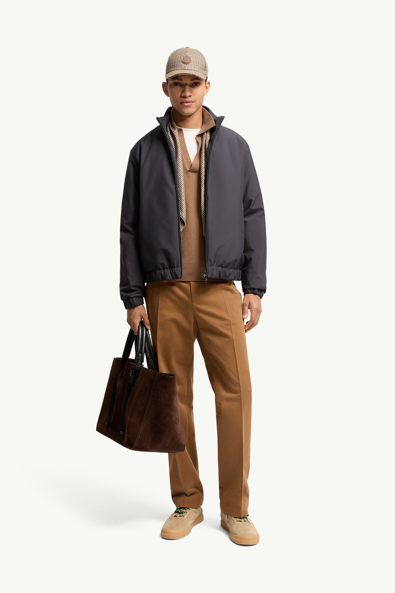 Plumífero corto Luserna Hombre Azul marino Moncler 0