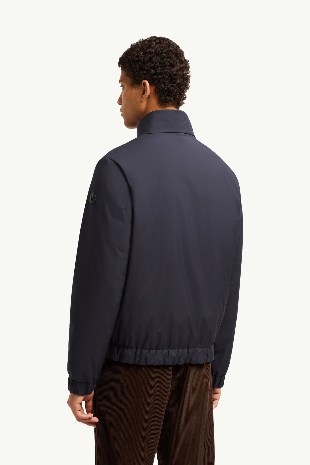 Lusernaショートダウンジャケット メンズ ネイビーブルー Moncler 4