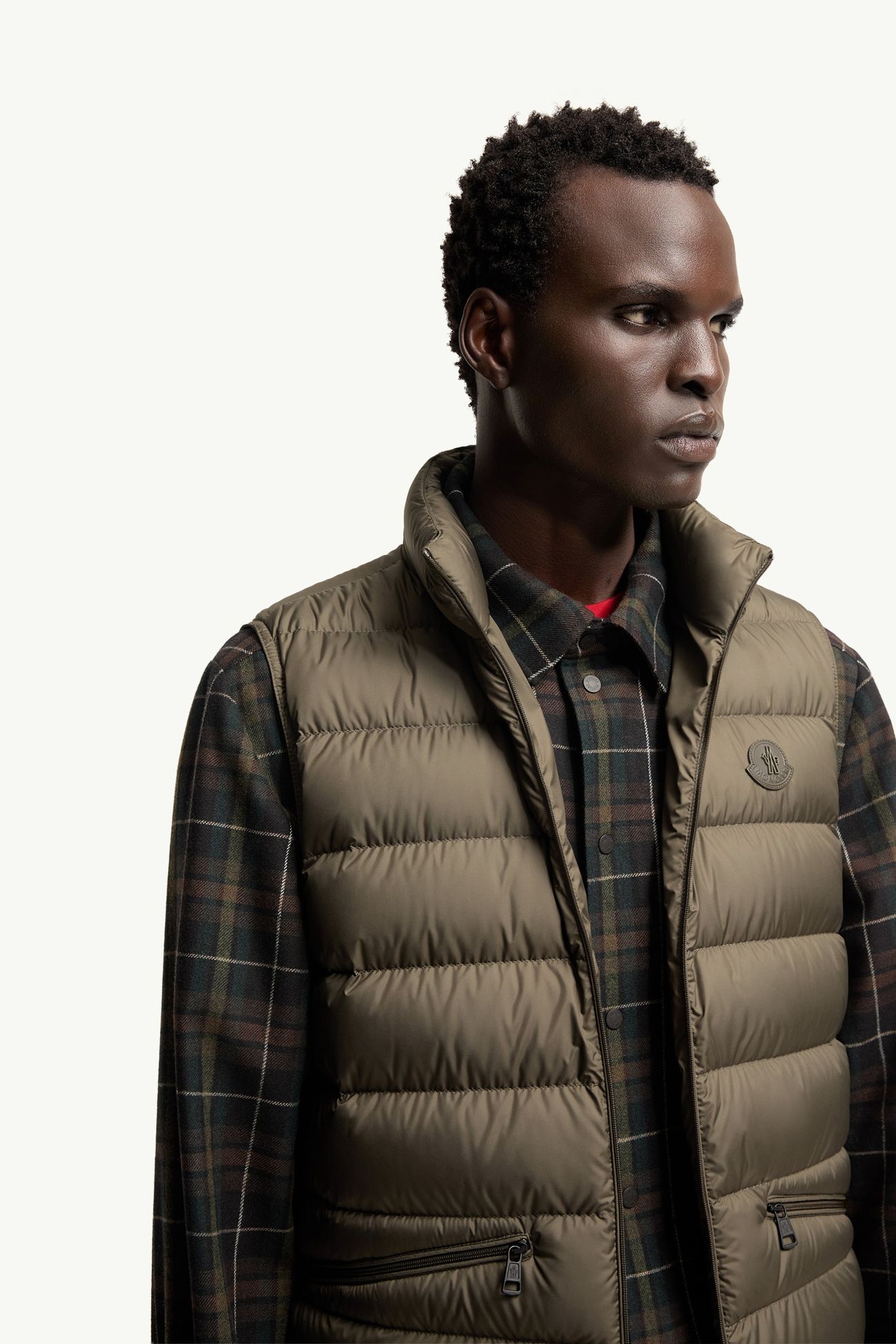 Treompan Down Vest Men Olive Green Moncler 5