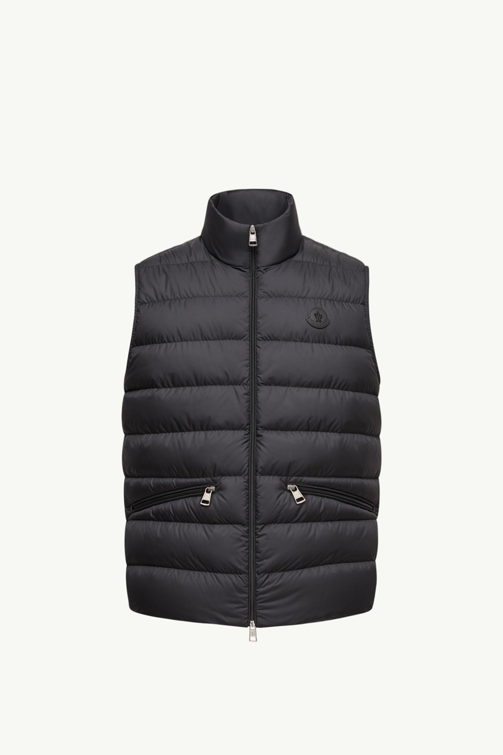 Black Treompan Down Vest - Vests for Men | Moncler US