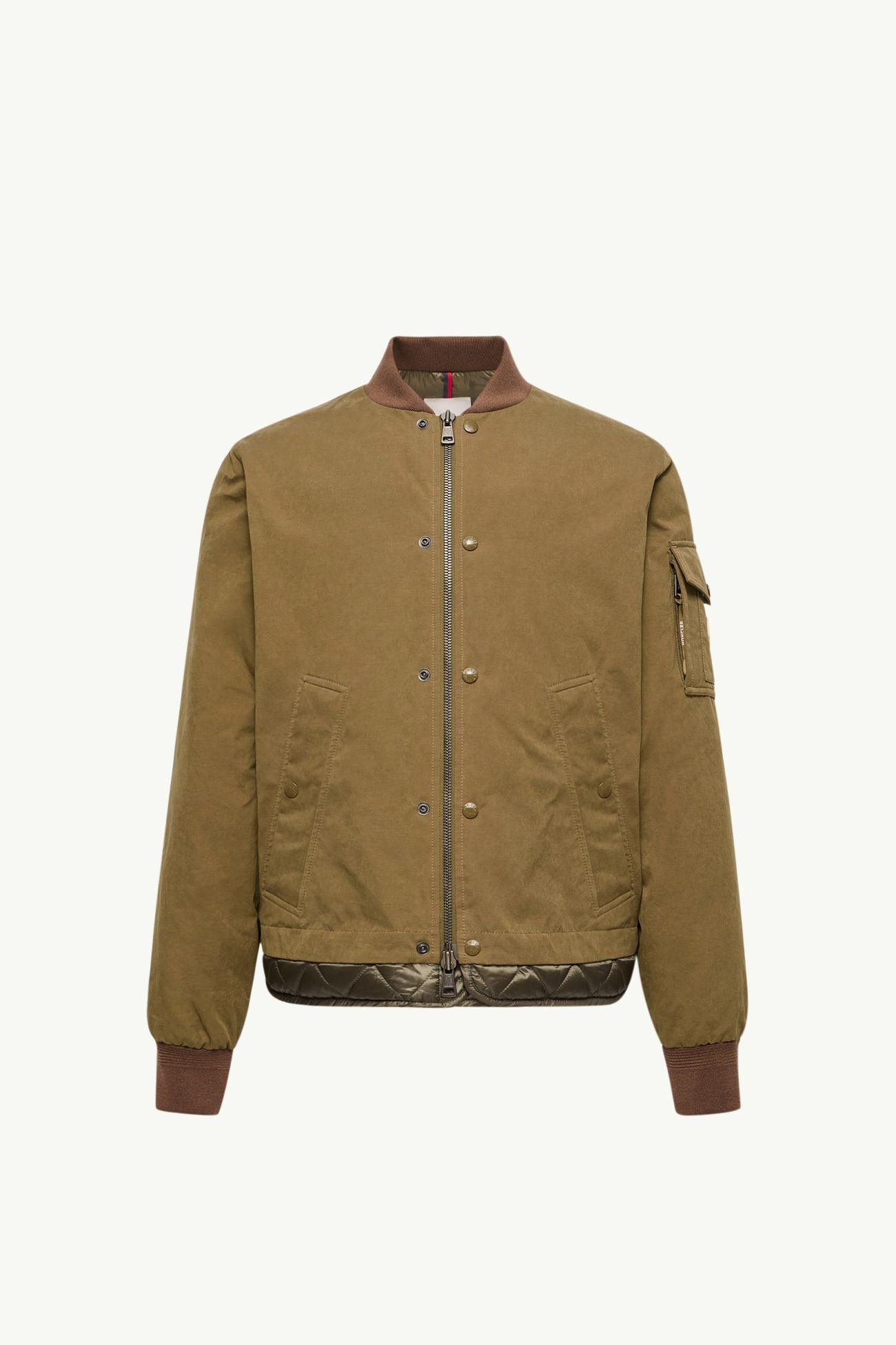 Venclis Short Down Jacket Men Olive Brown Moncler 2