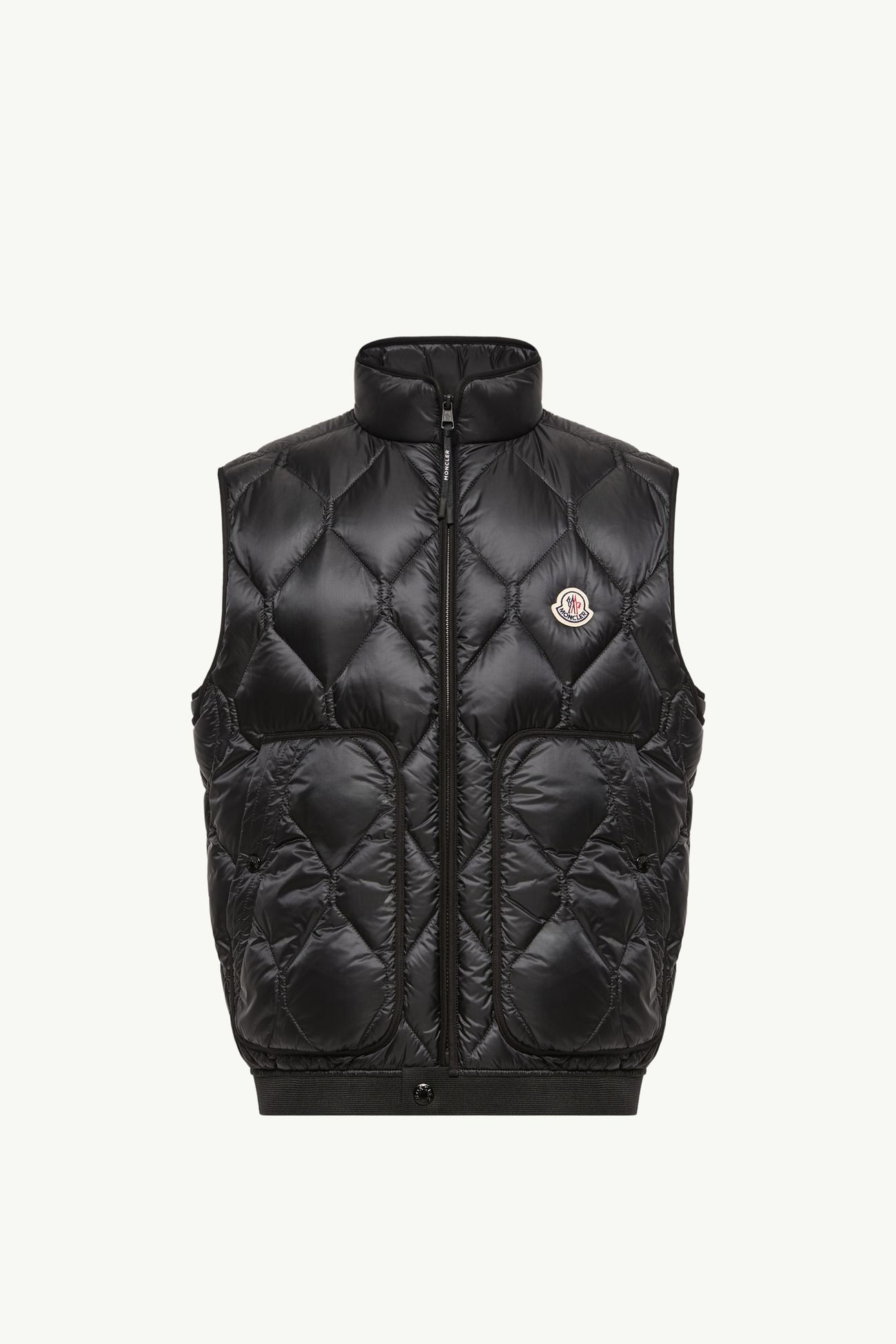 Erelia菱形絎縫羽絨背心 男士 黑色 Moncler 2