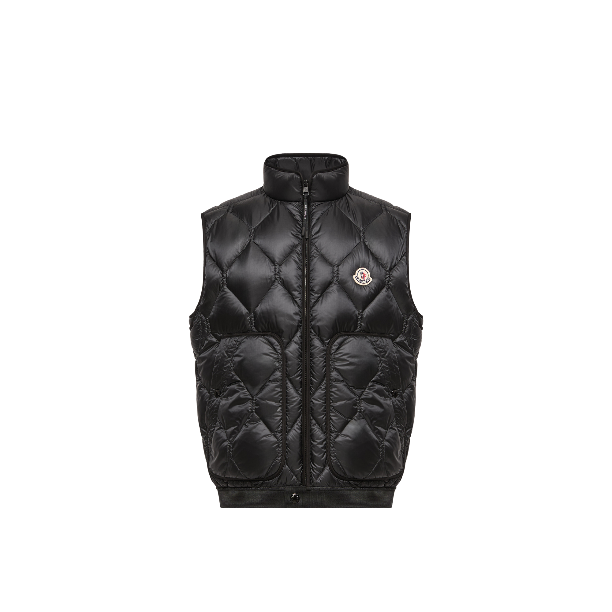 Moncler   Erelia Diamond Quilted Down Gilet for Men in Black, Size: 40