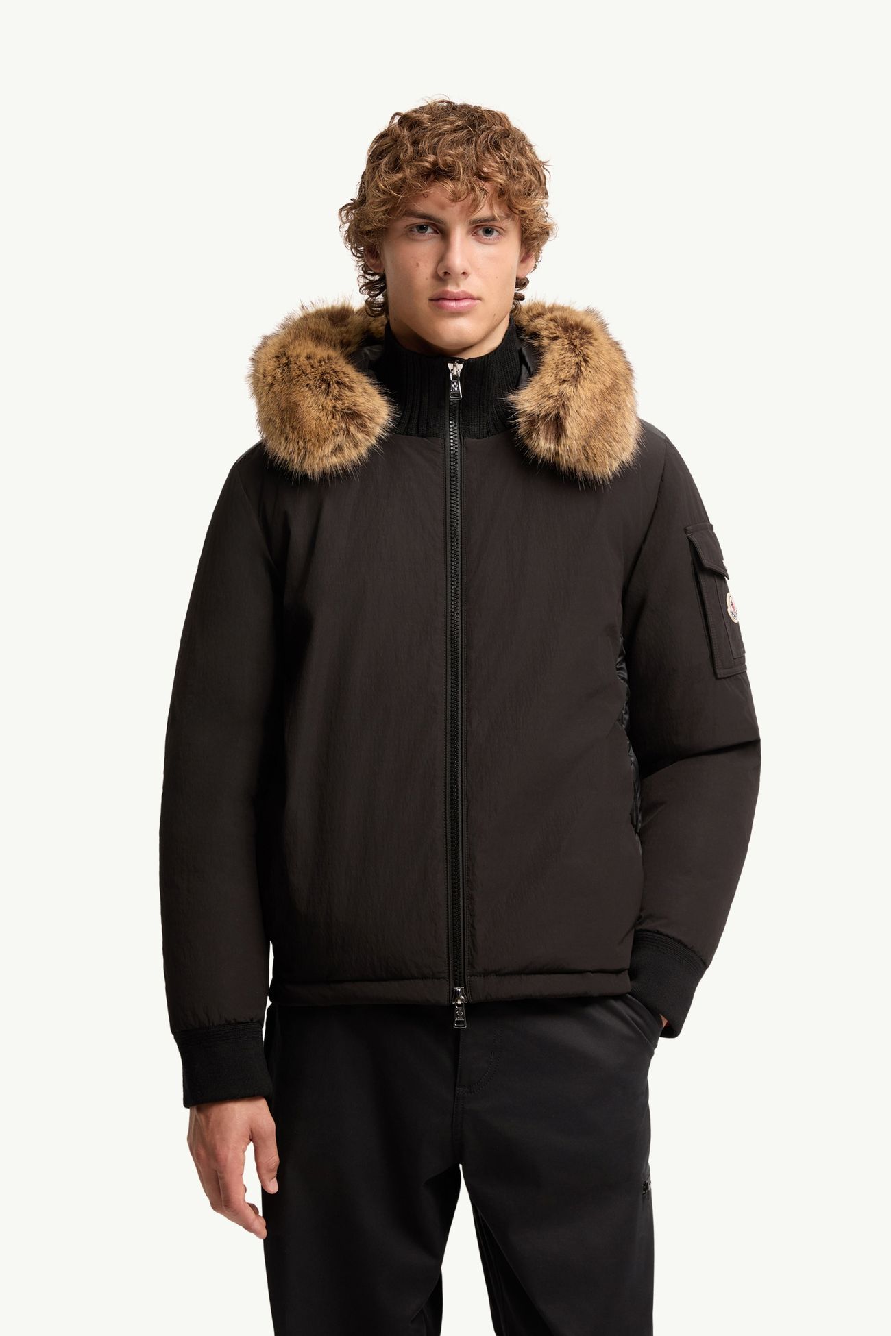 Drelisca Hooded Down Parka Jacket Men Black Moncler 3