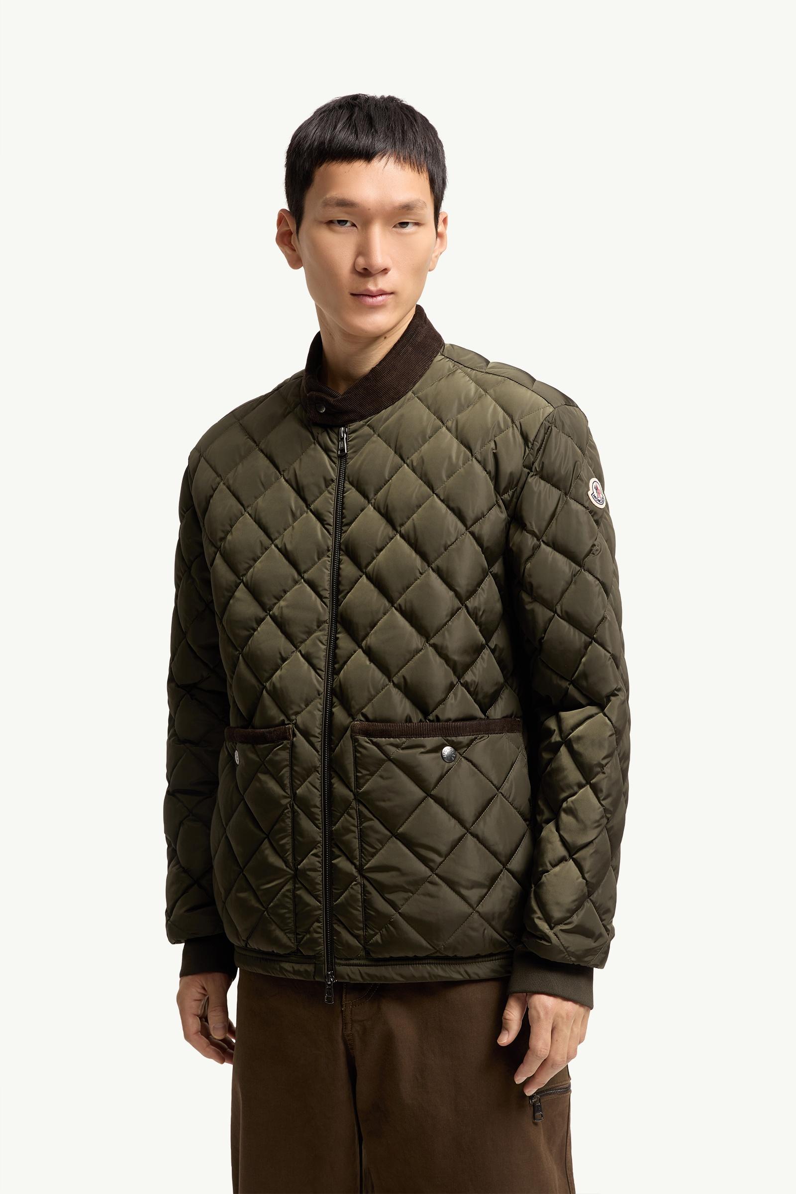 Olive Green Eclal Short Down Jacket - Lightweight Down Jackets for