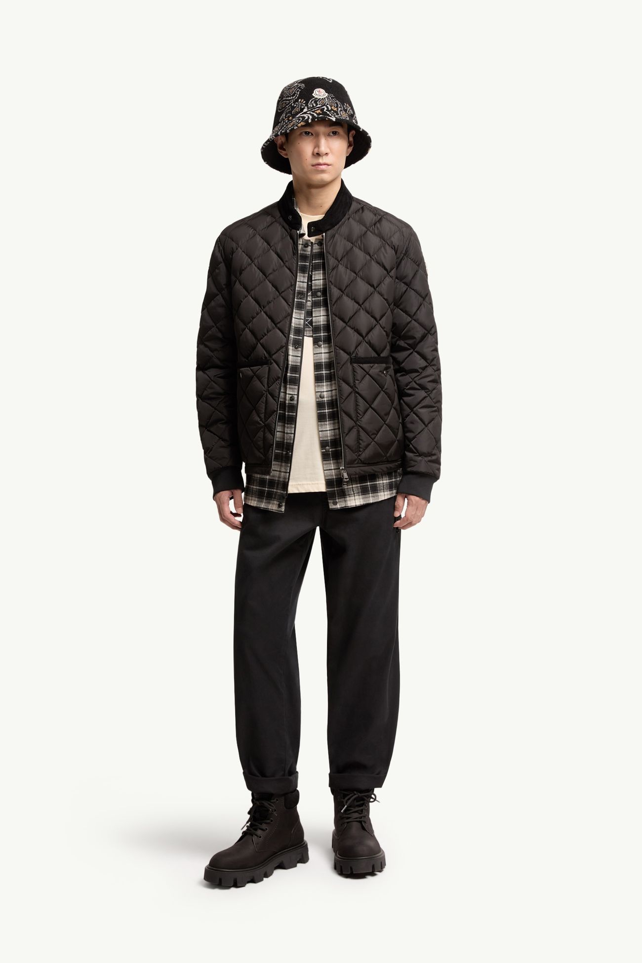 Eclal短身羽絨外套 男士 黑色 Moncler 0