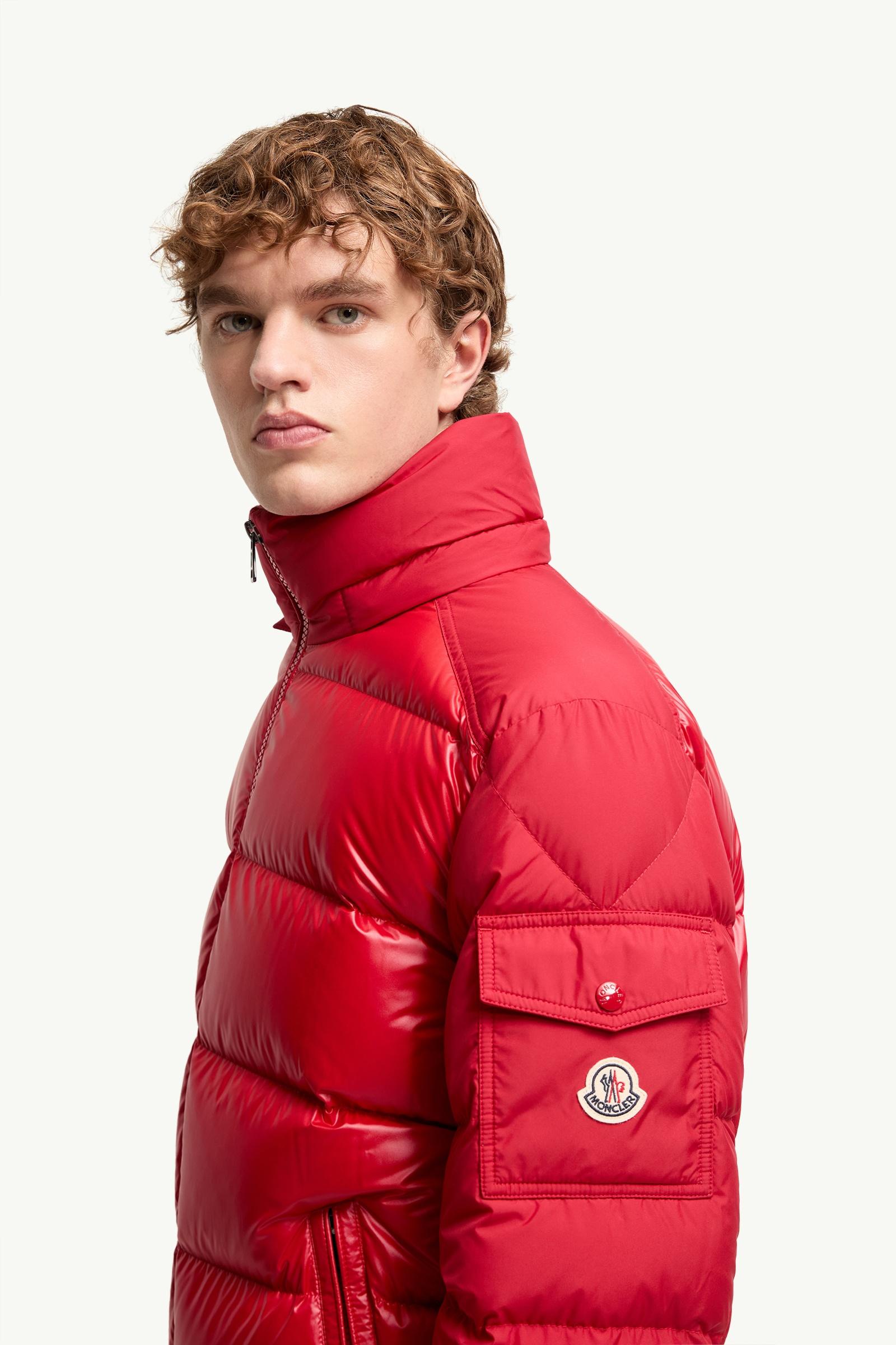 レッド Moncler Mayaショートダウンジャケット : ショートダウン