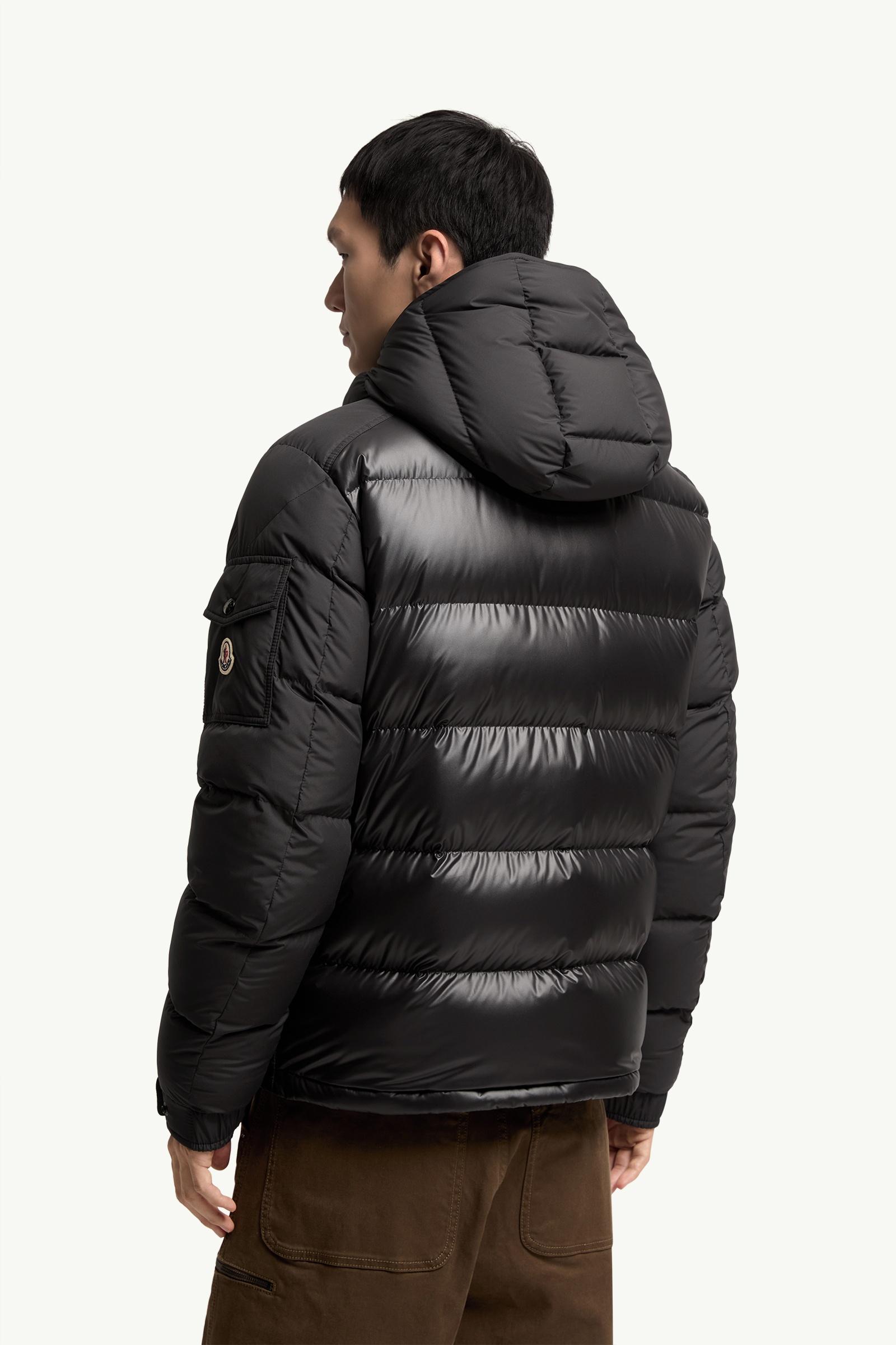 【モンクレール】マヤ　ダウンジャケット　2way ボルドー 140cm ロゴ メタリックラック Moncler Mayaショートダウンジャケット : ショート
