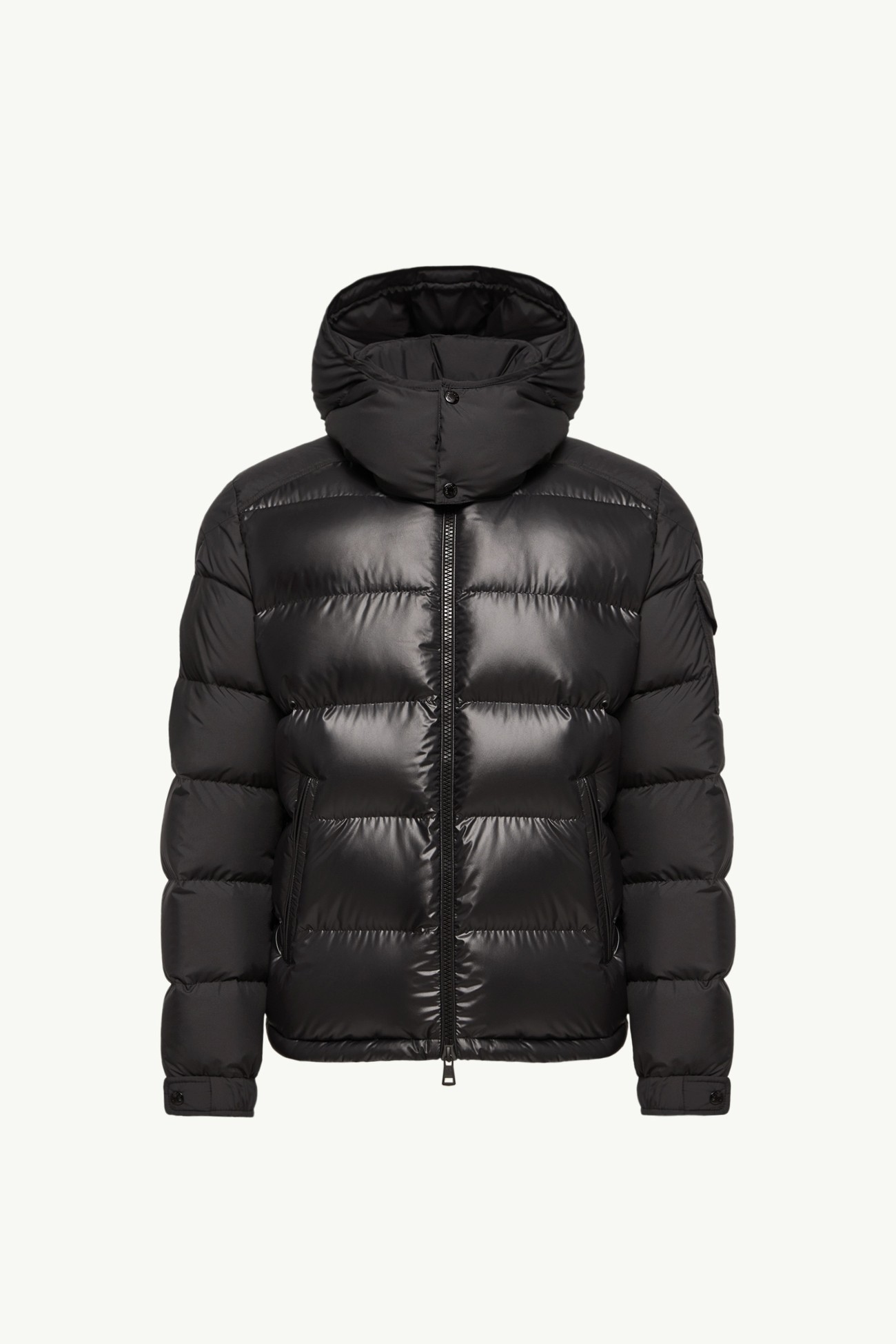 Plumífero corto con capucha Moncler Maya Hombre Negro Metálico Moncler 2