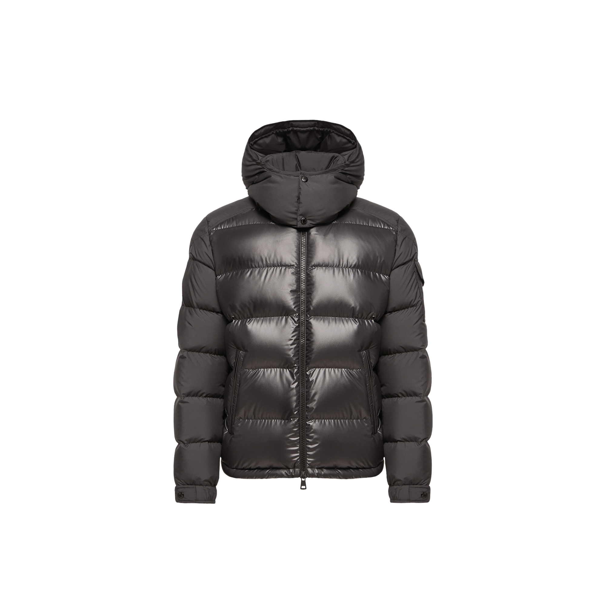 Moncler   Maya Hooded Short Down Jacket for Men in Black, Size: 38