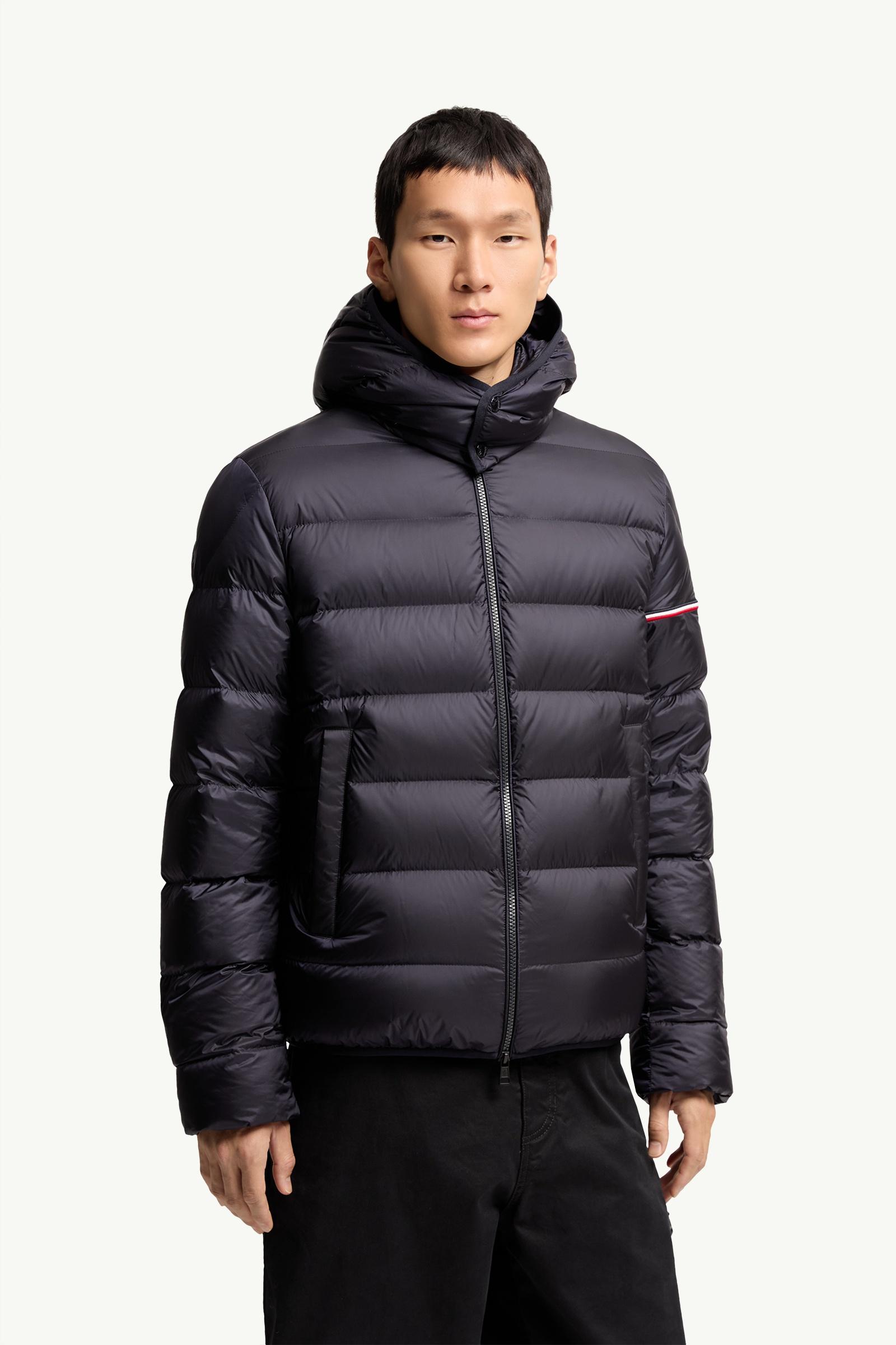 Dark Blue Ravenlock Hooded Short Down Jacket - Short Down Jackets