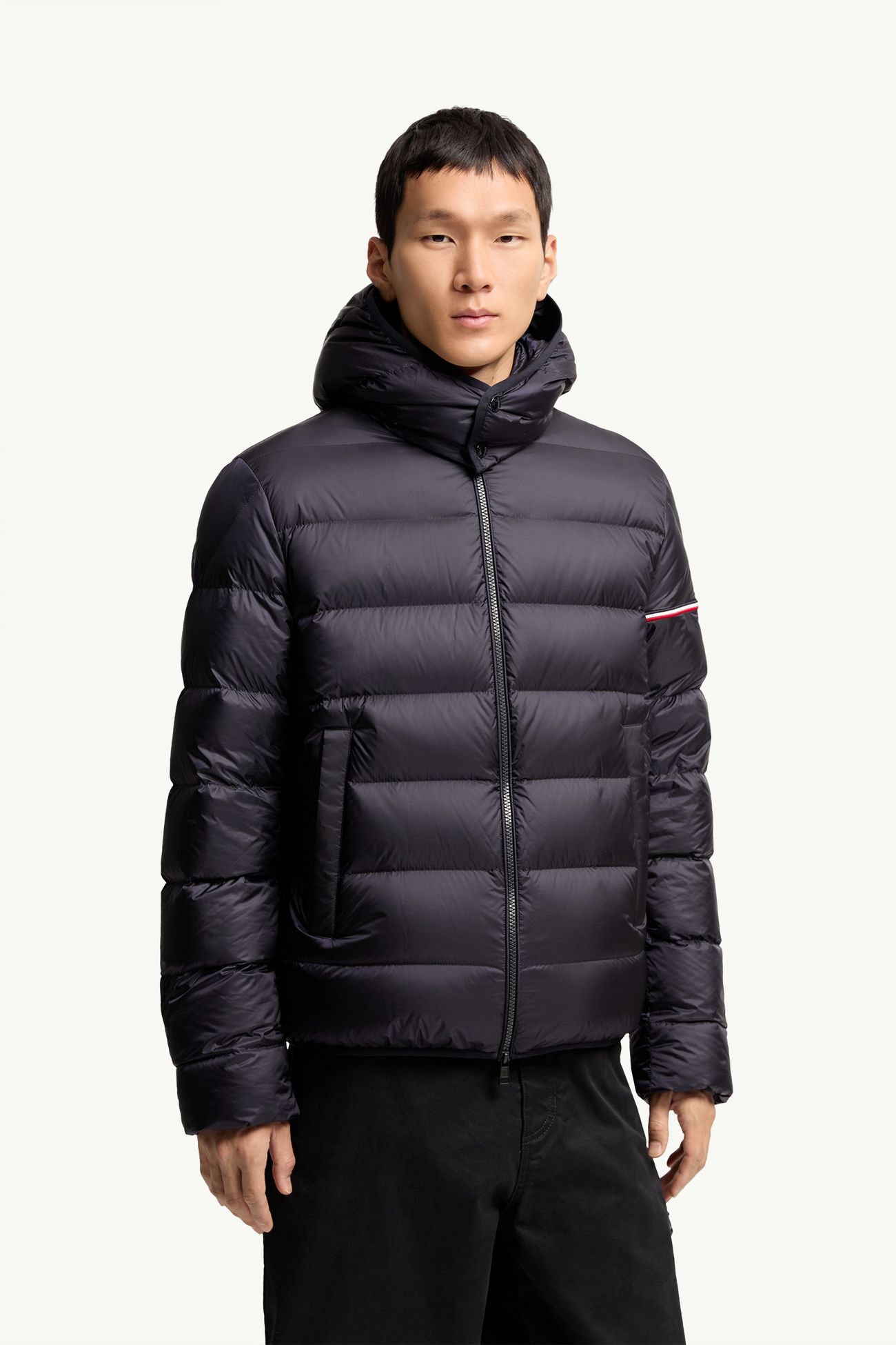 Ravenlock kurze Daunenjacke mit Kapuze Herren Dunkelblau Moncler 3