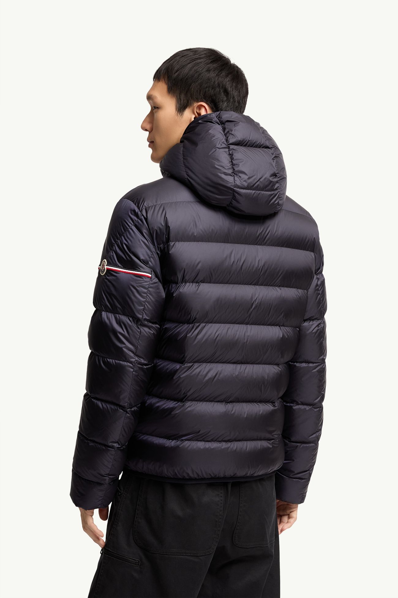 Ravenlock Hooded Short Down Jacket Men Dark Blue Moncler 4