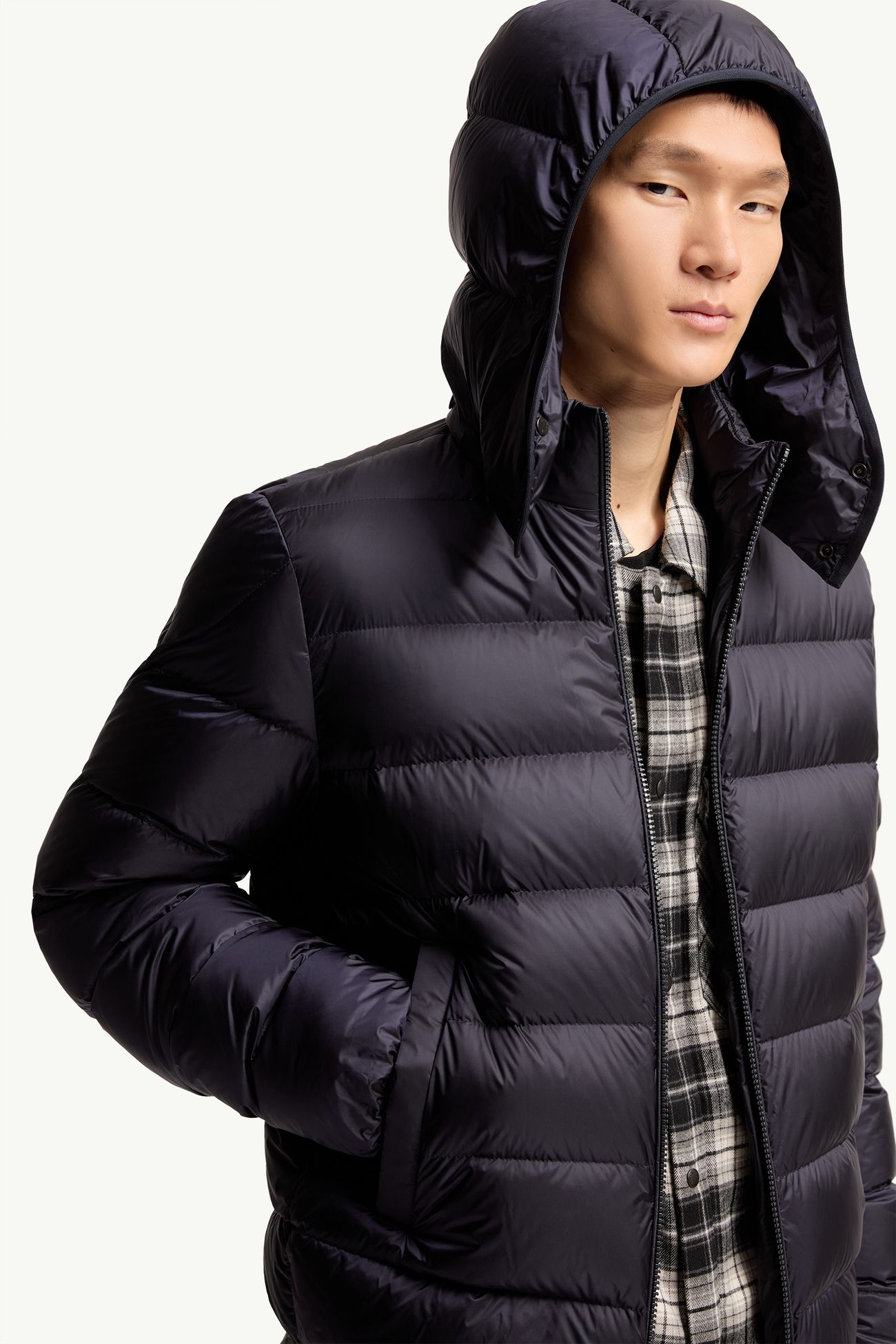 Ravenlock 후드 쇼트 다운 재킷 남성 다크 블루 Moncler 5