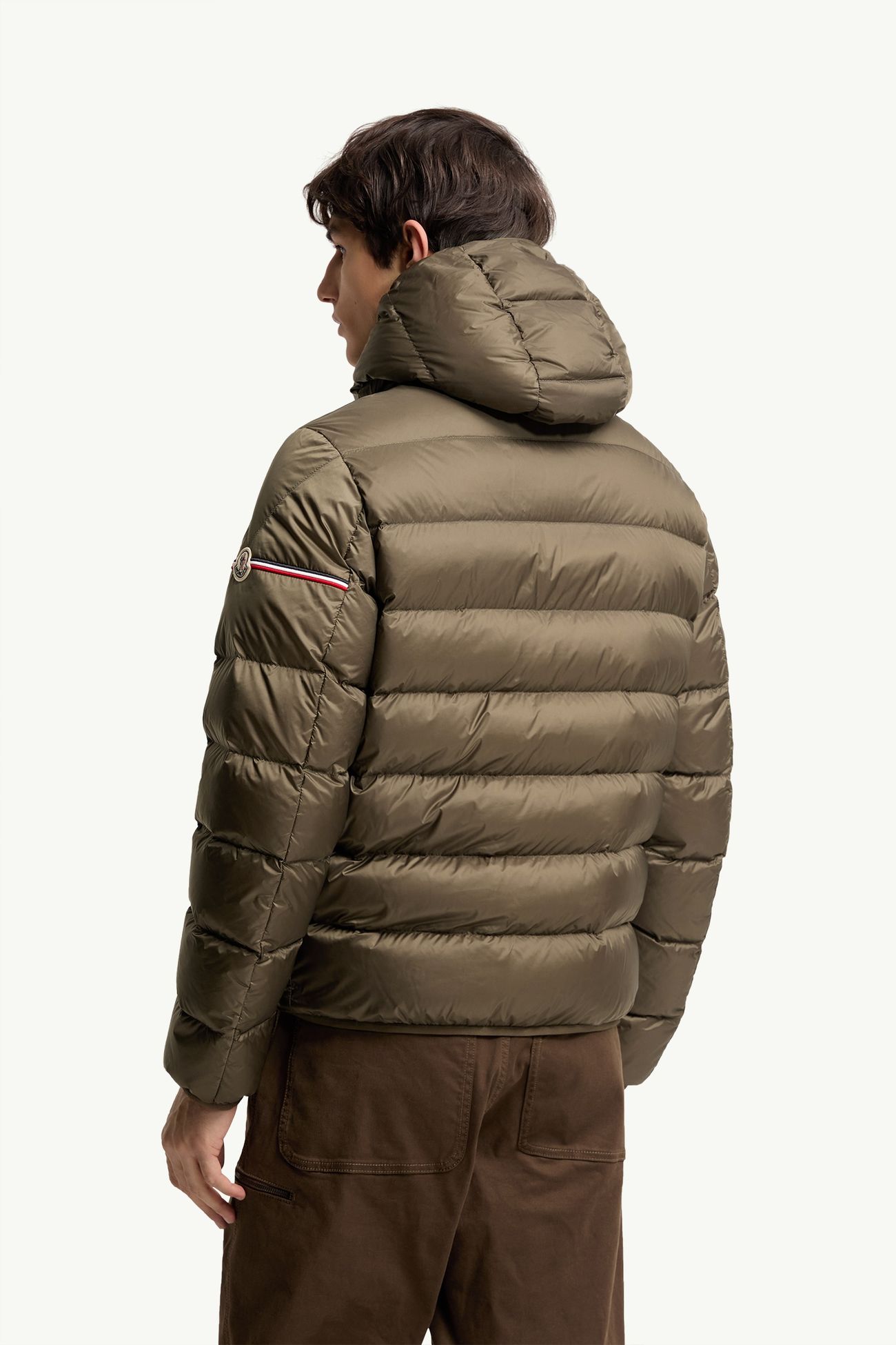 Ravenlock Hooded Short Down Jacket Men Khaki Moncler 4