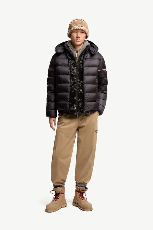 Ravenlock 후드 쇼트 다운 재킷 남성 블랙 Moncler 0