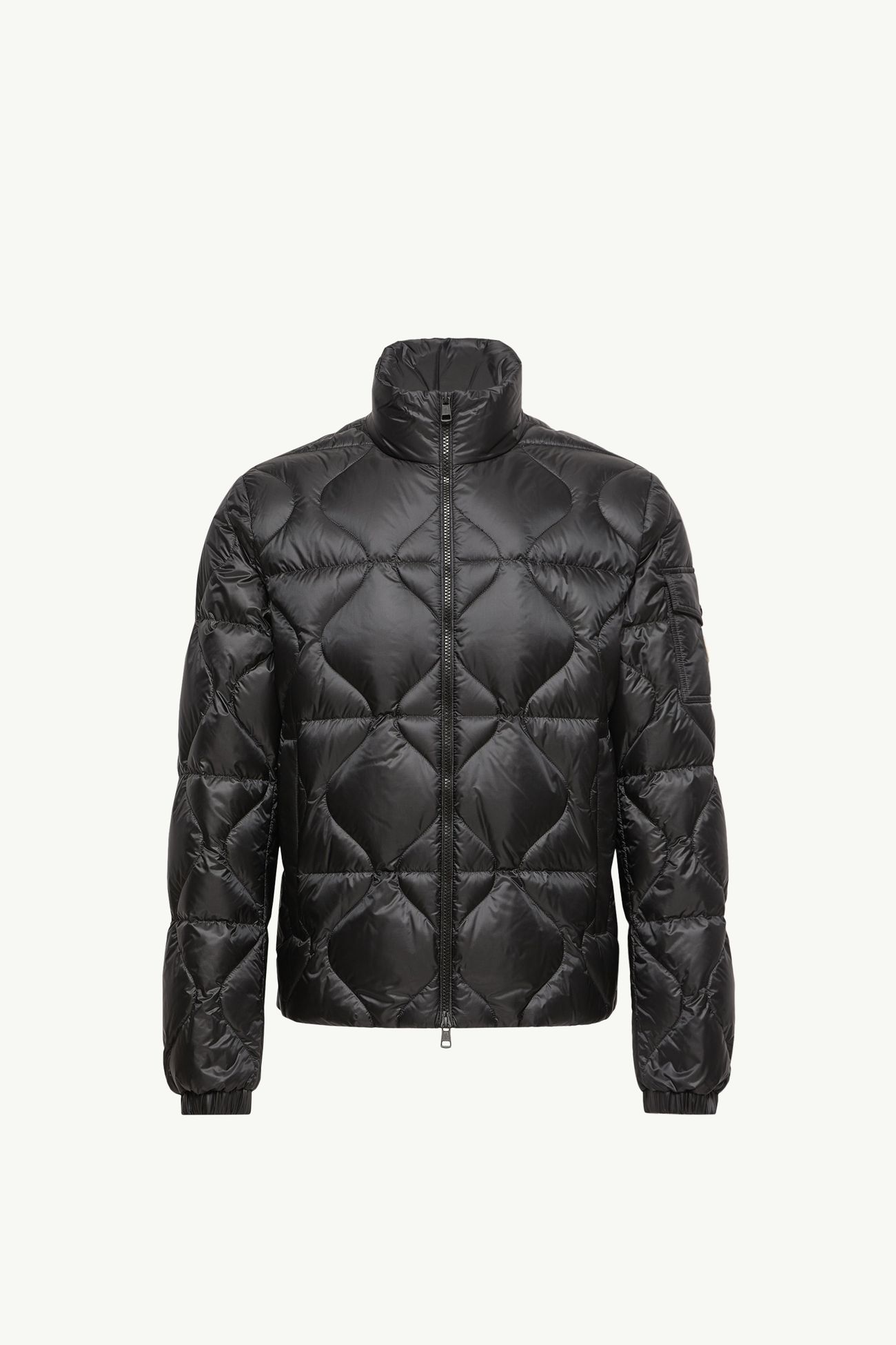 Asurel幾何絎縫短身羽絨外套 男士 黑色 Moncler 2