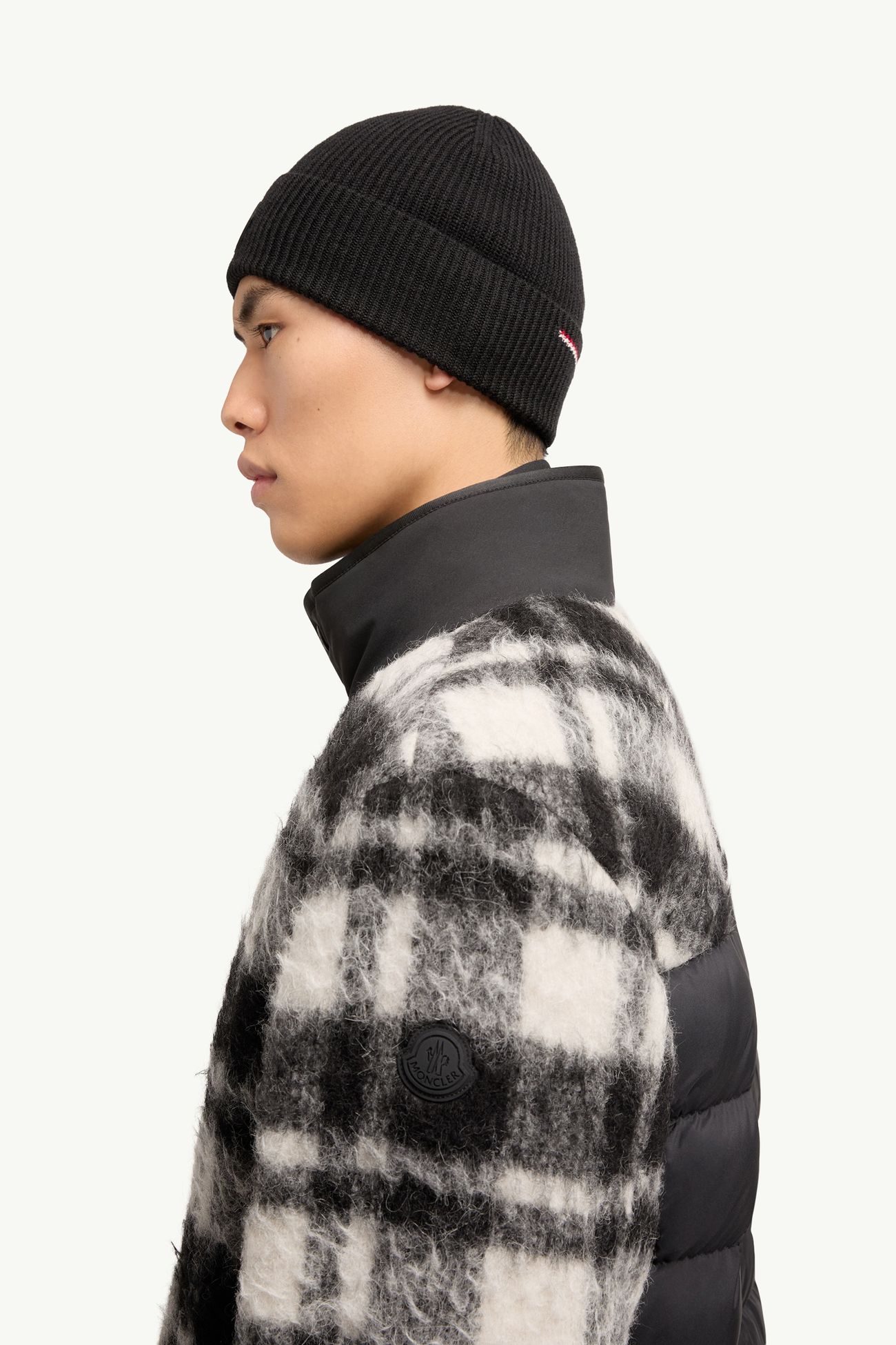 Scalorbi mittellange Daunenjacke Herren Schwarz & Weiß Moncler 1
